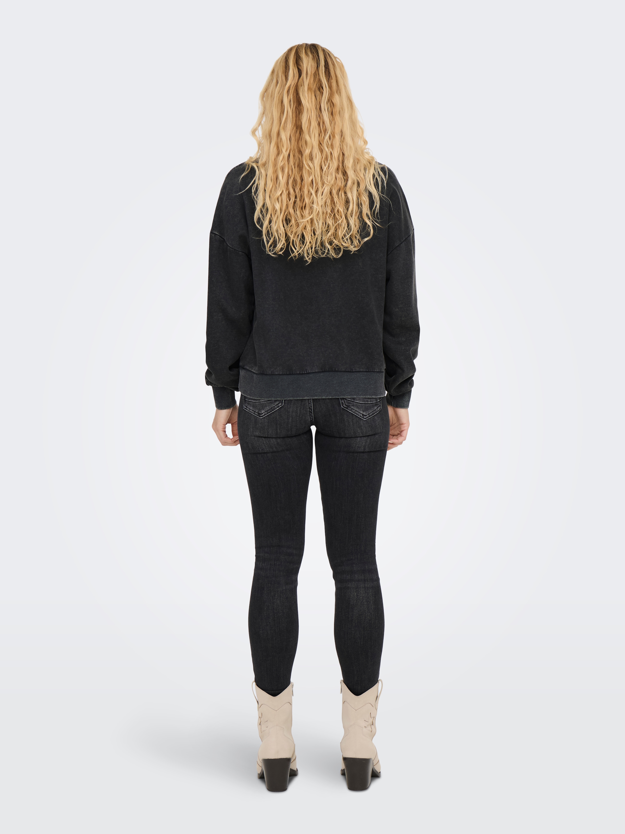 ONLY Sweatshirt »ONLPENELOPE L/S BEADS O-NECK SWT«