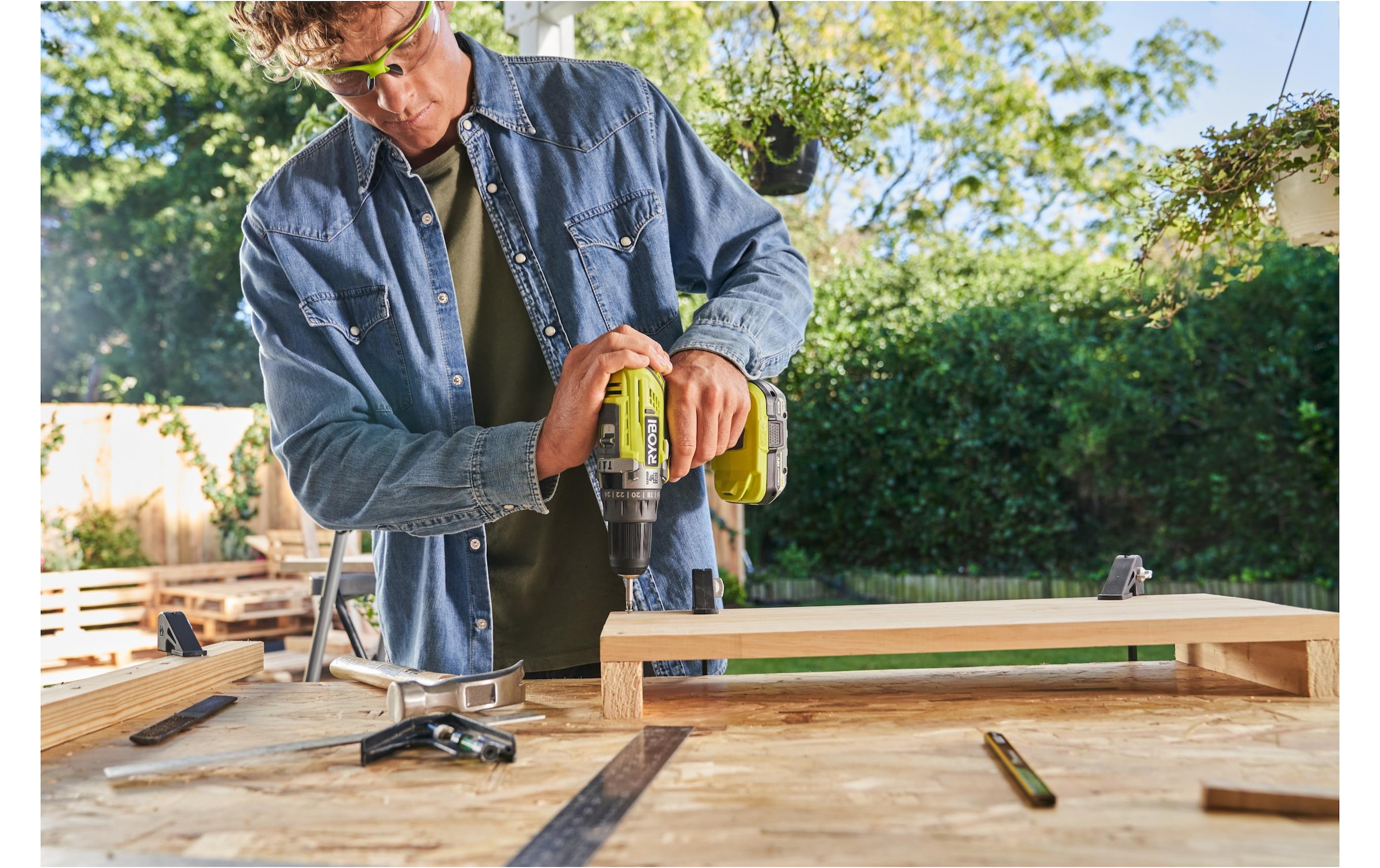 RYOBI Akku-Bohrschrauber »Akku-Kombo-Kit 2er R18CK3PJ-1 x 40S«