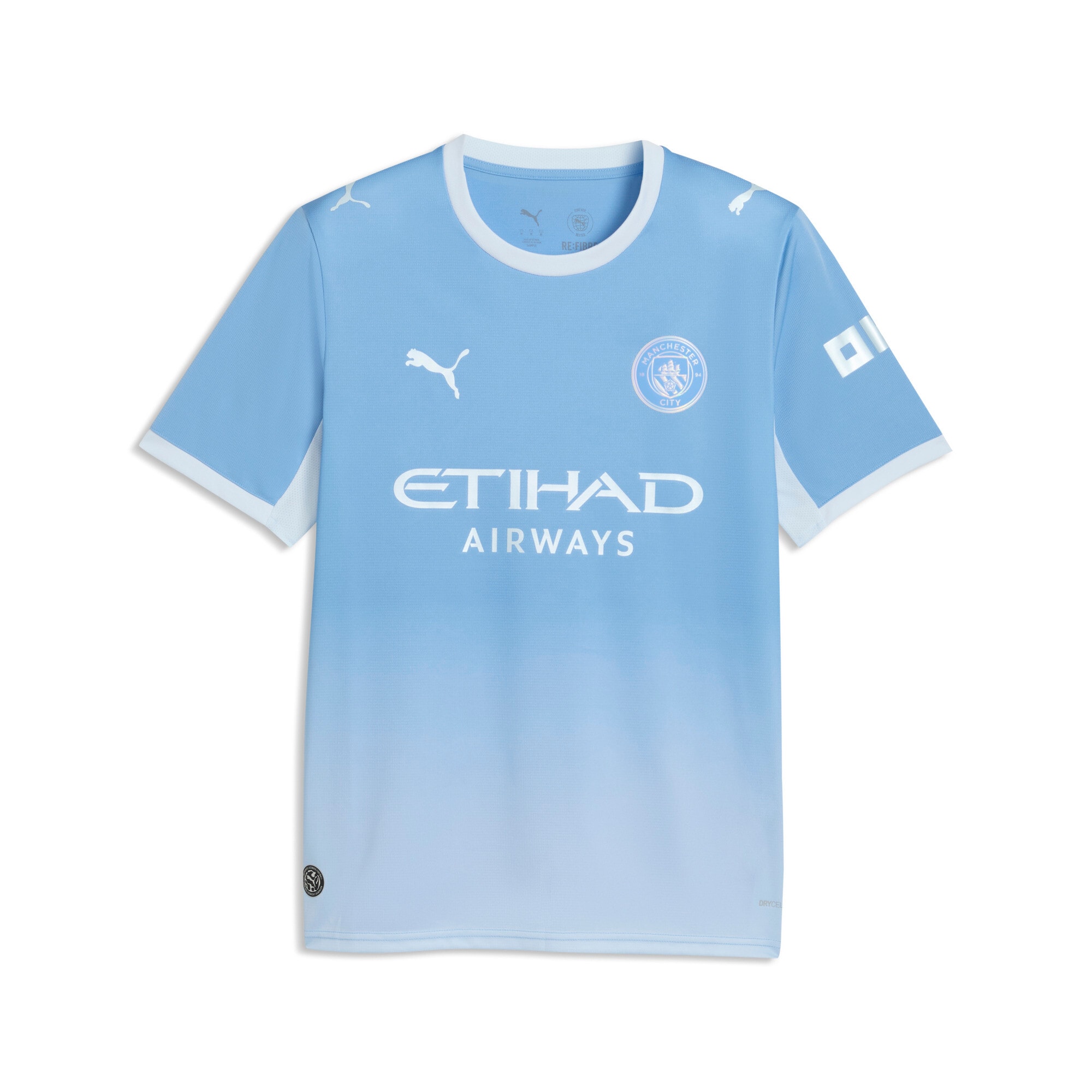 PUMA Fussballtrikot »MCFC HOME JERSEY REPLICA« für Erwachsene, mit Rundhalsausschnitt, kurzärmelig, atmungsaktiv