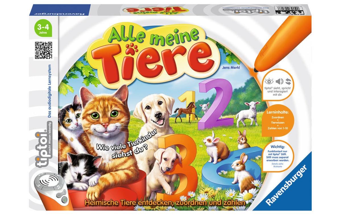 Image of Ravensburger Spiel »tiptoi Spiel Alle meine Tiere« bei Ackermann Versand Schweiz