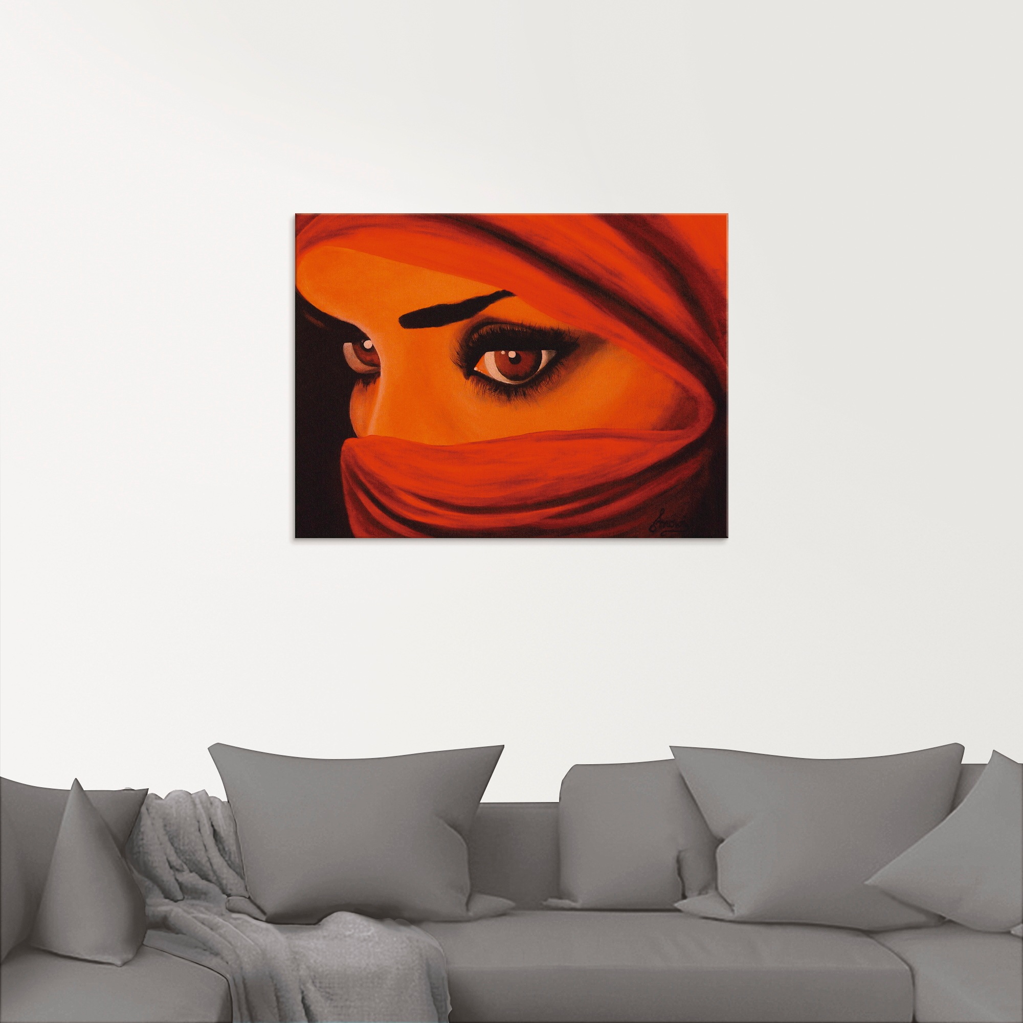 Artland Glasbild »Tuareg-Die von Gott Verlassene«, Frau, (1 St.), in verschiedenen Grössen
