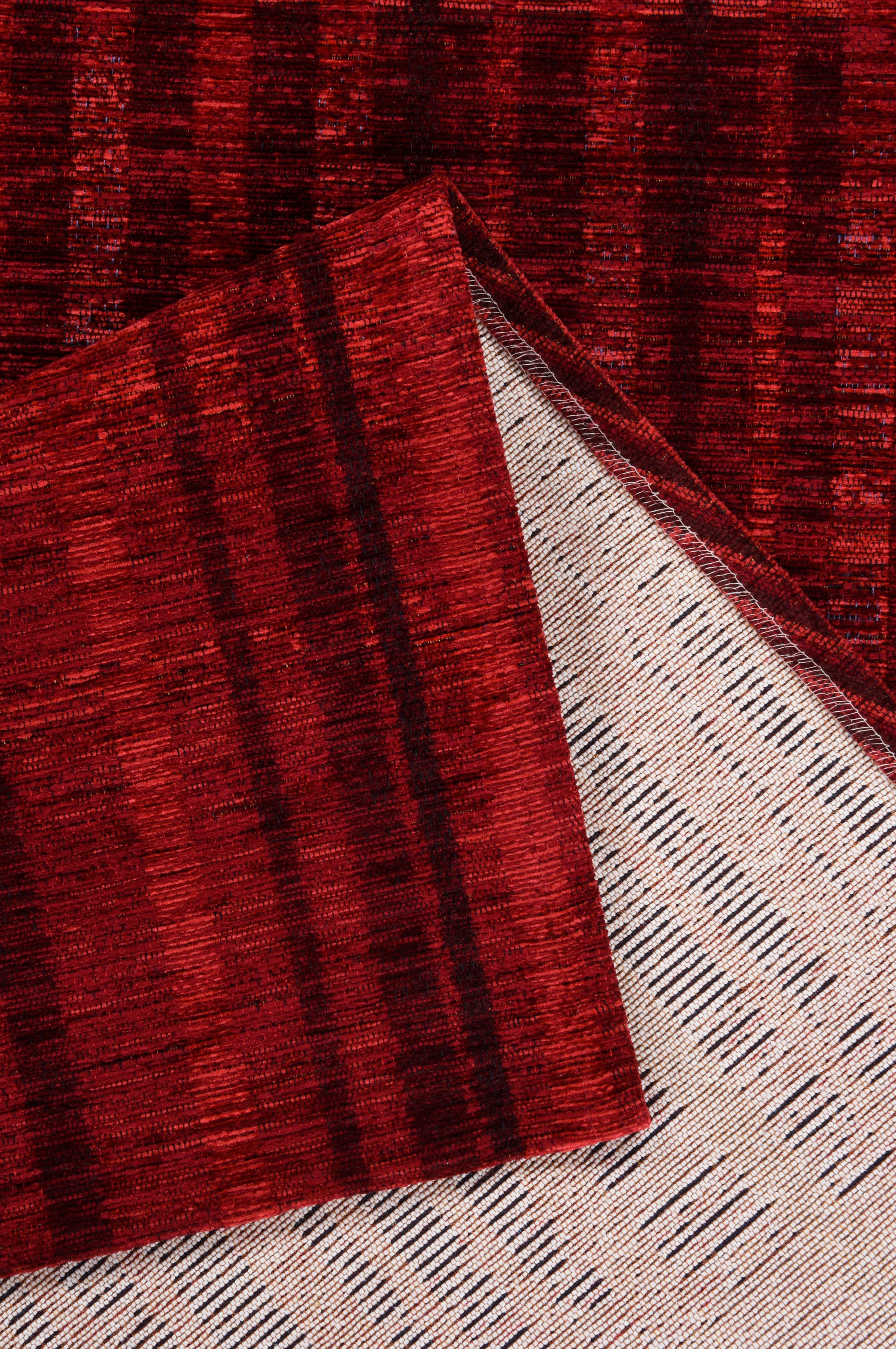 TOM TAILOR HOME Teppich »Stripy Pat« rechteckig 5 mm Höhe Flachgewebe, modernes Patchworkdesign, gestreift, Chenille, Wohnzimmer