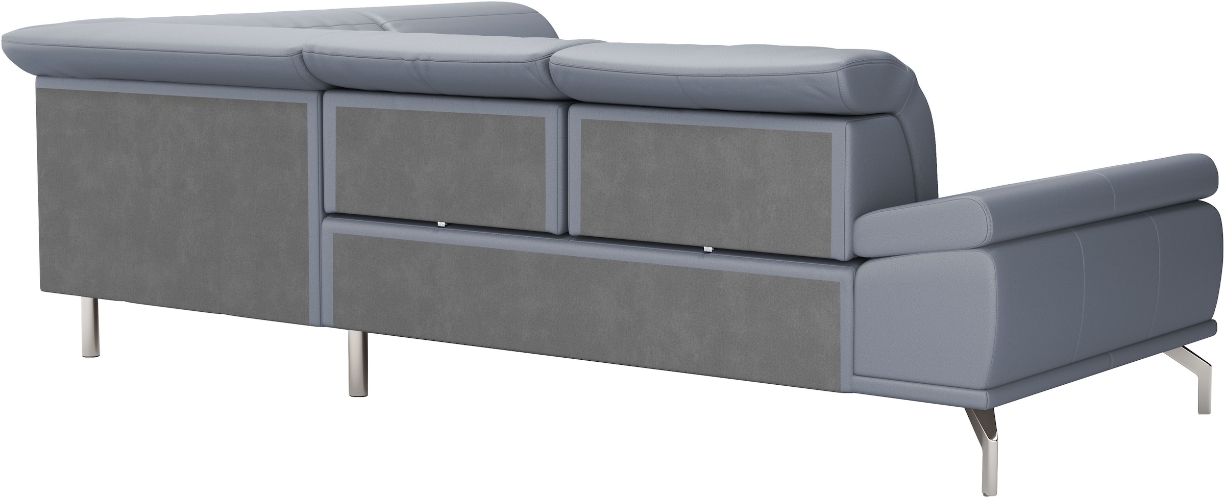 Places of Style Ecksofa »Caluna«, Inkl.Sitztiefenverstellung, wahlweise mit Kopf- und Armteilverstellung