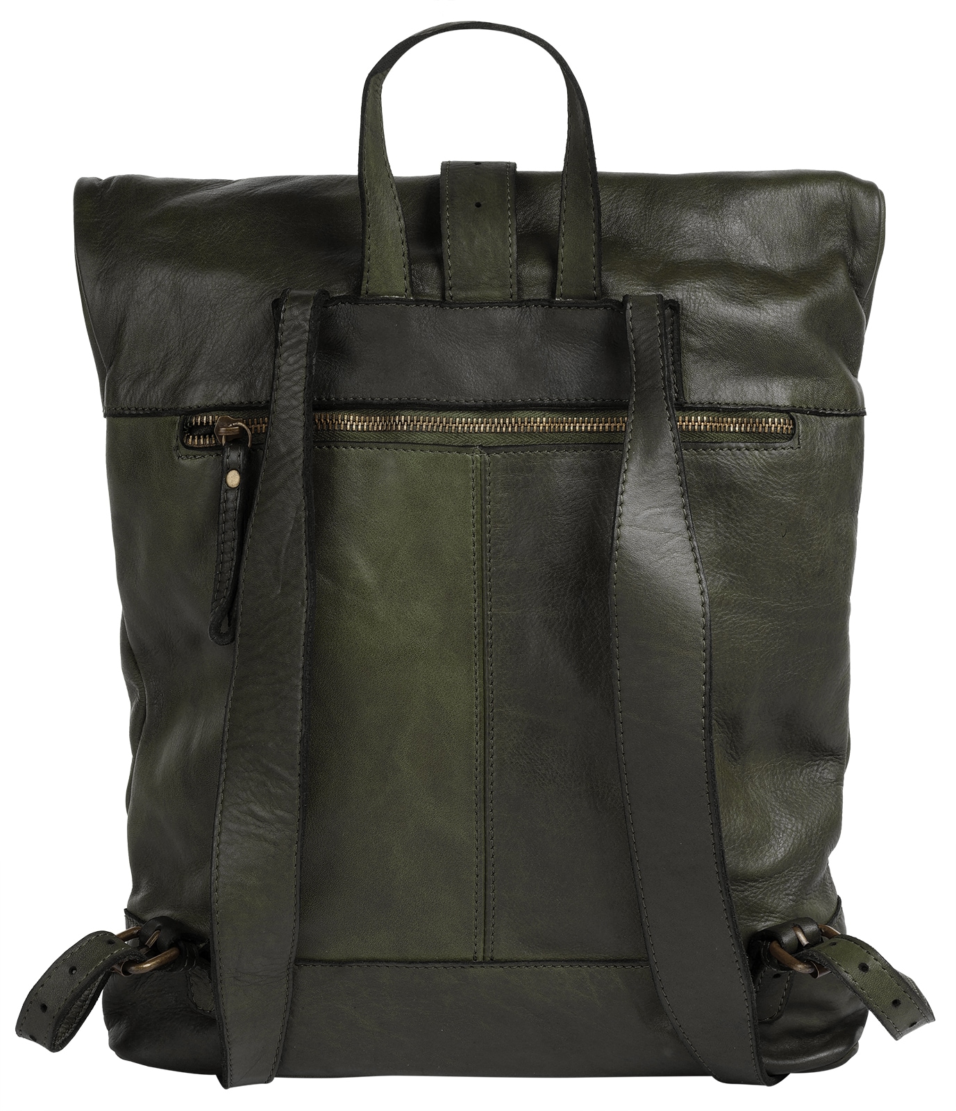 forty° Tagesrucksack, echt Leder, Made in Italy