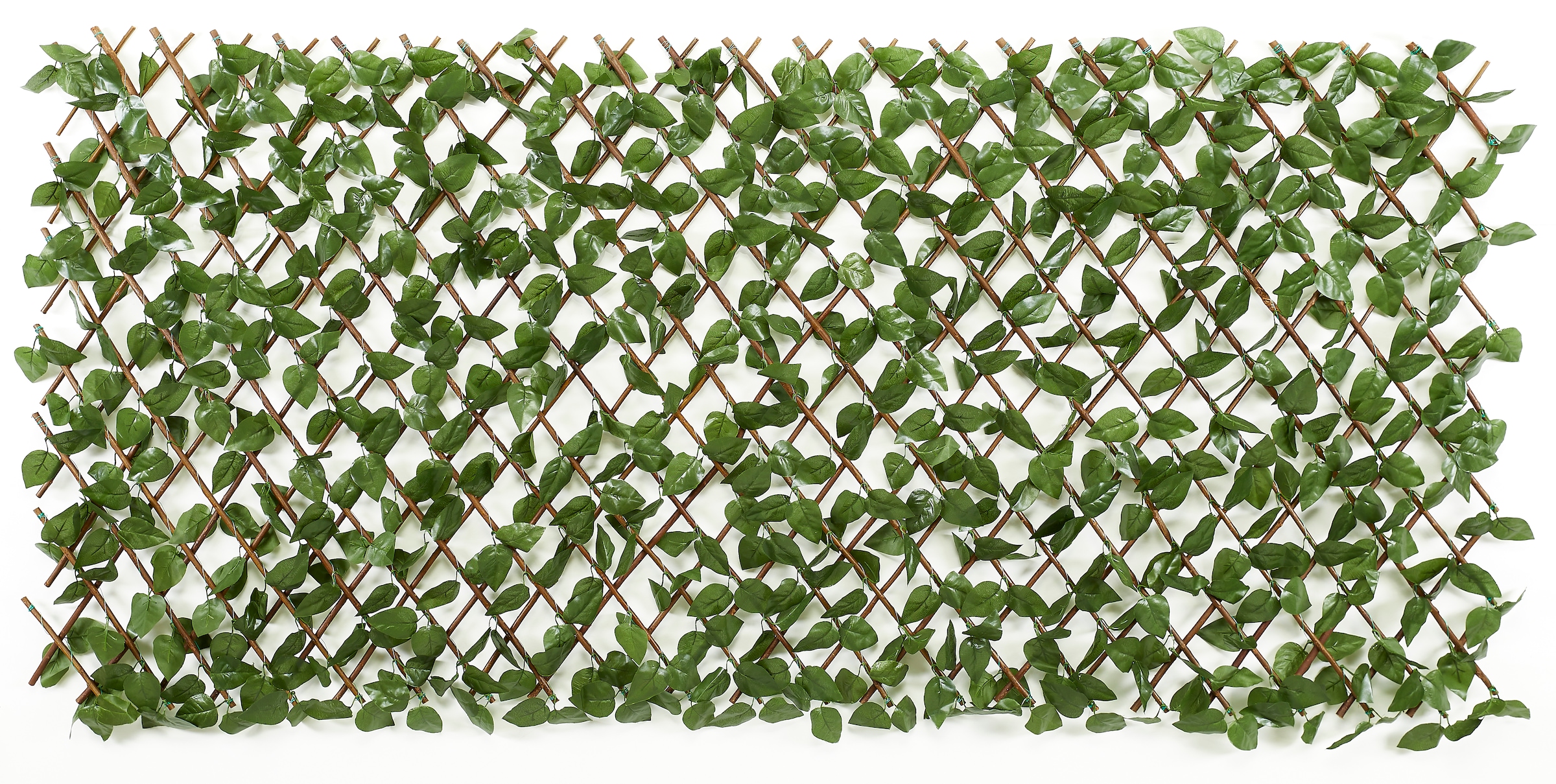Andiamo Kunsthecken-Sichtschutz »ausziehbarer Zaun mit künstlichen Blättern« Spalier mit Kunstranke, natürliche Optik, Sichtschutz für Balkon
