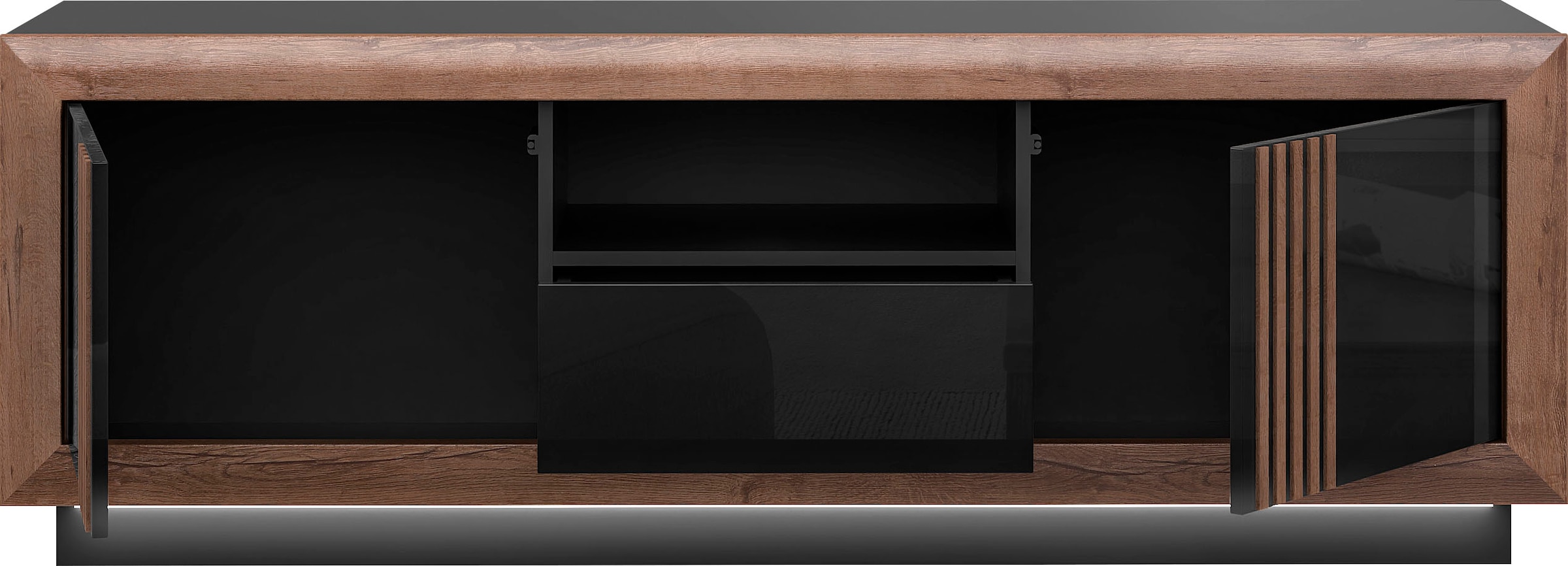 FORTE Lowboard »SavonaTV-Board, TV-Schrank« Breite 162 cm, inkl. Sockelbeleuchtung