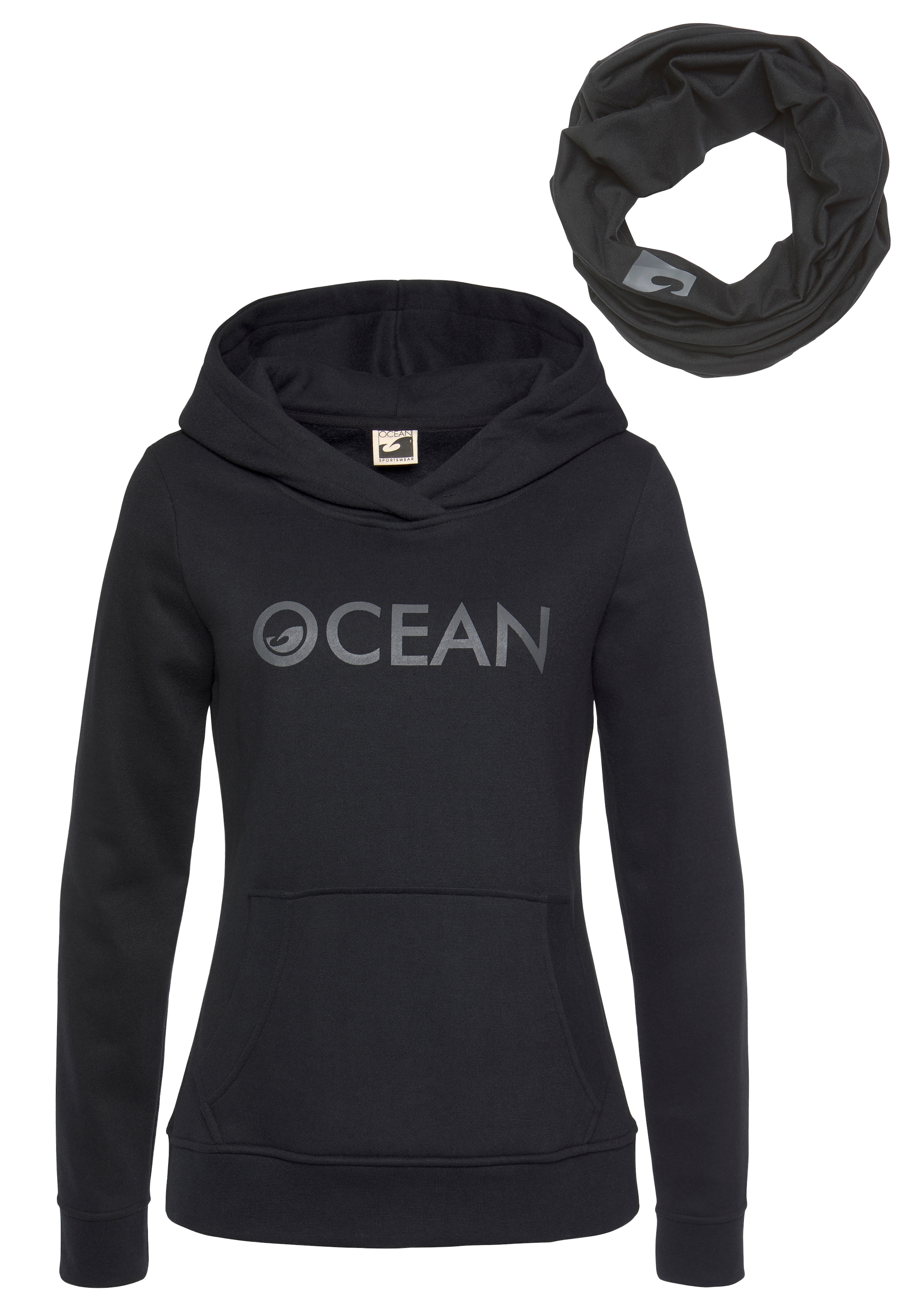 Ocean Sportswear Kapuzensweatshirt »mit Multifunktionaler Tube Schal«, (Set, 2 tlg.)