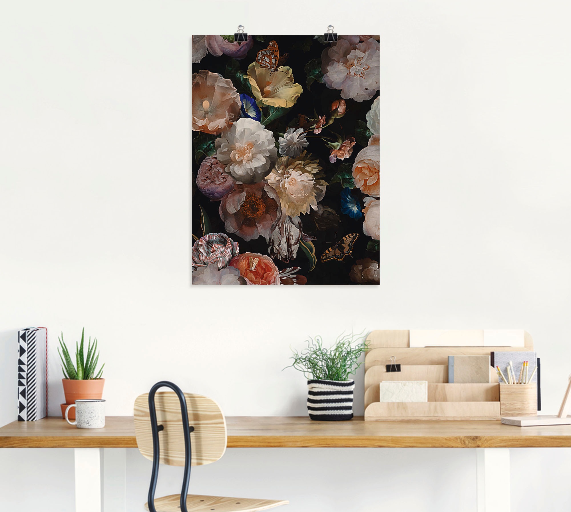 Artland Wandbild »Antike Holländische Blumen«, Blumenbilder, (1 St.), als Alubild, Outdoorbild, Leinwandbild, Poster, Wandaufkleber