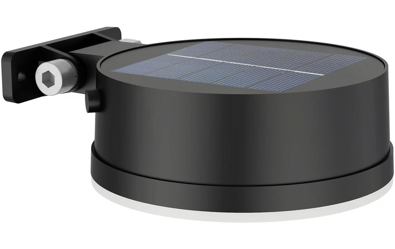 Philips Aussen-Wandleuchte »Solar Vynce rund, 2700K, schwarz« Warmweiss