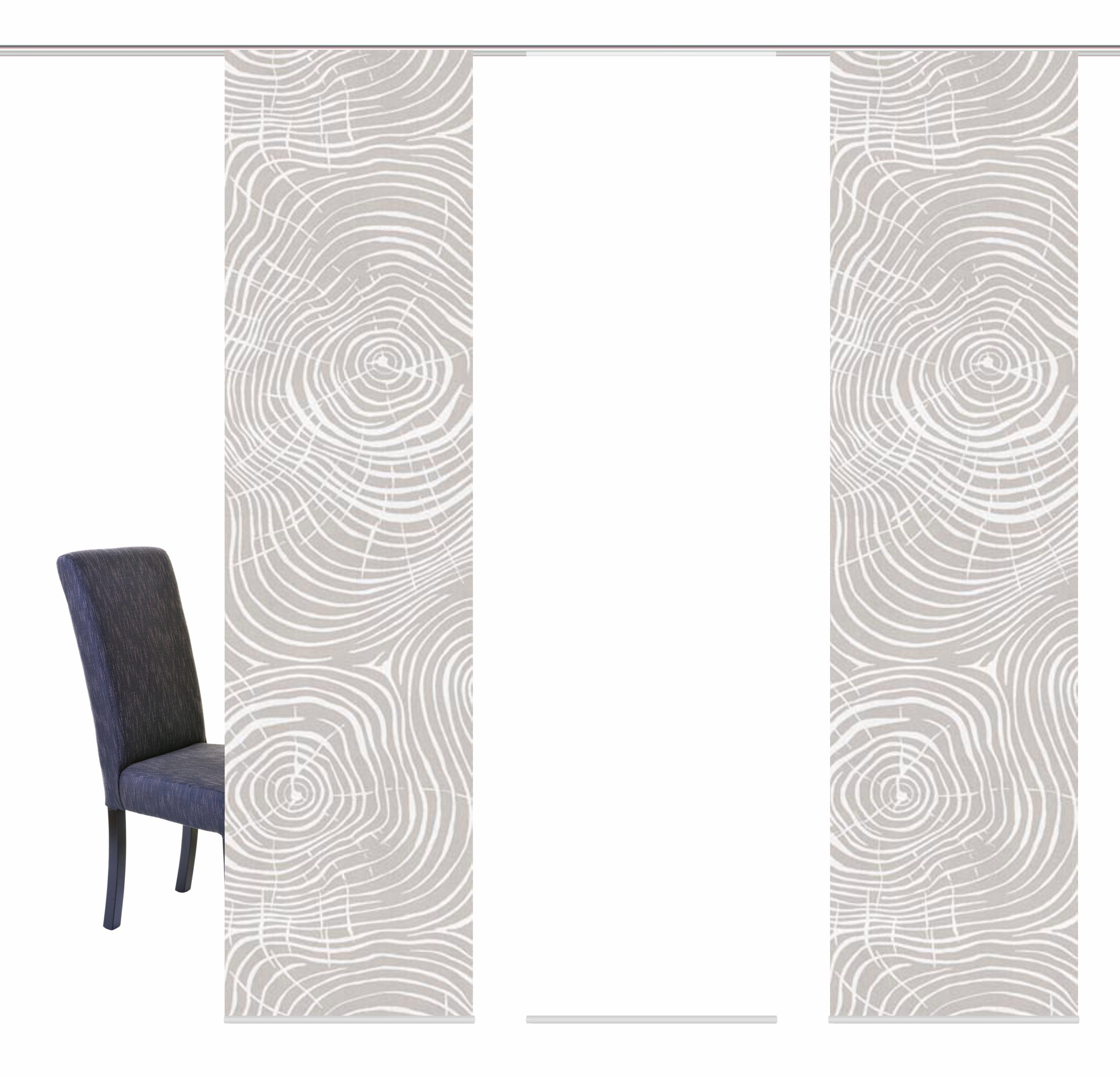 Image of HOME WOHNIDEEN Schiebegardine »MADERAS«, (3 St.), HxB: 245x60, inkl. Befestigungszubehör bei Ackermann Versand Schweiz