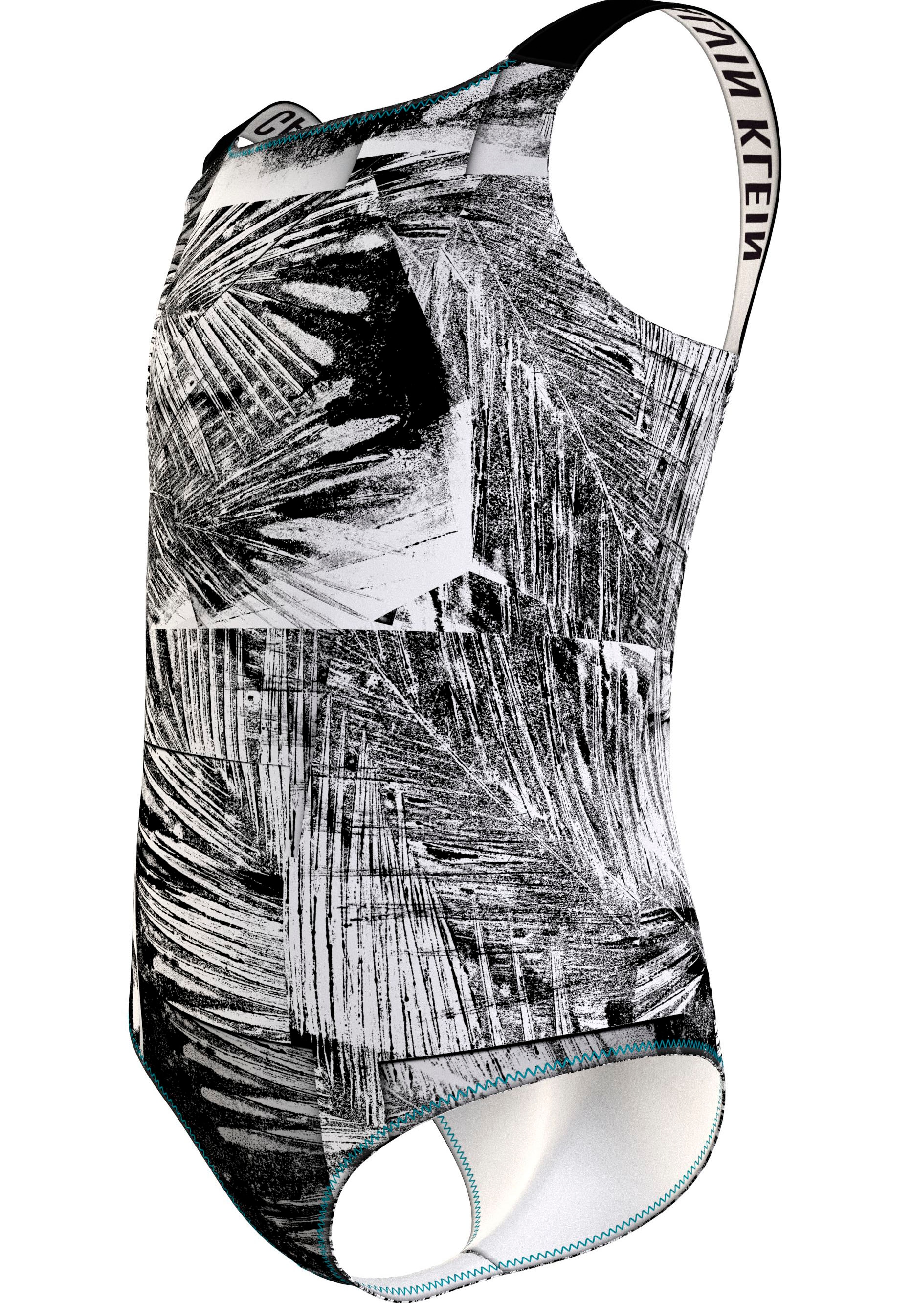 Calvin Klein Swimwear Badeanzug »SWIMSUIT-PRINT«, in gemusteter Optik