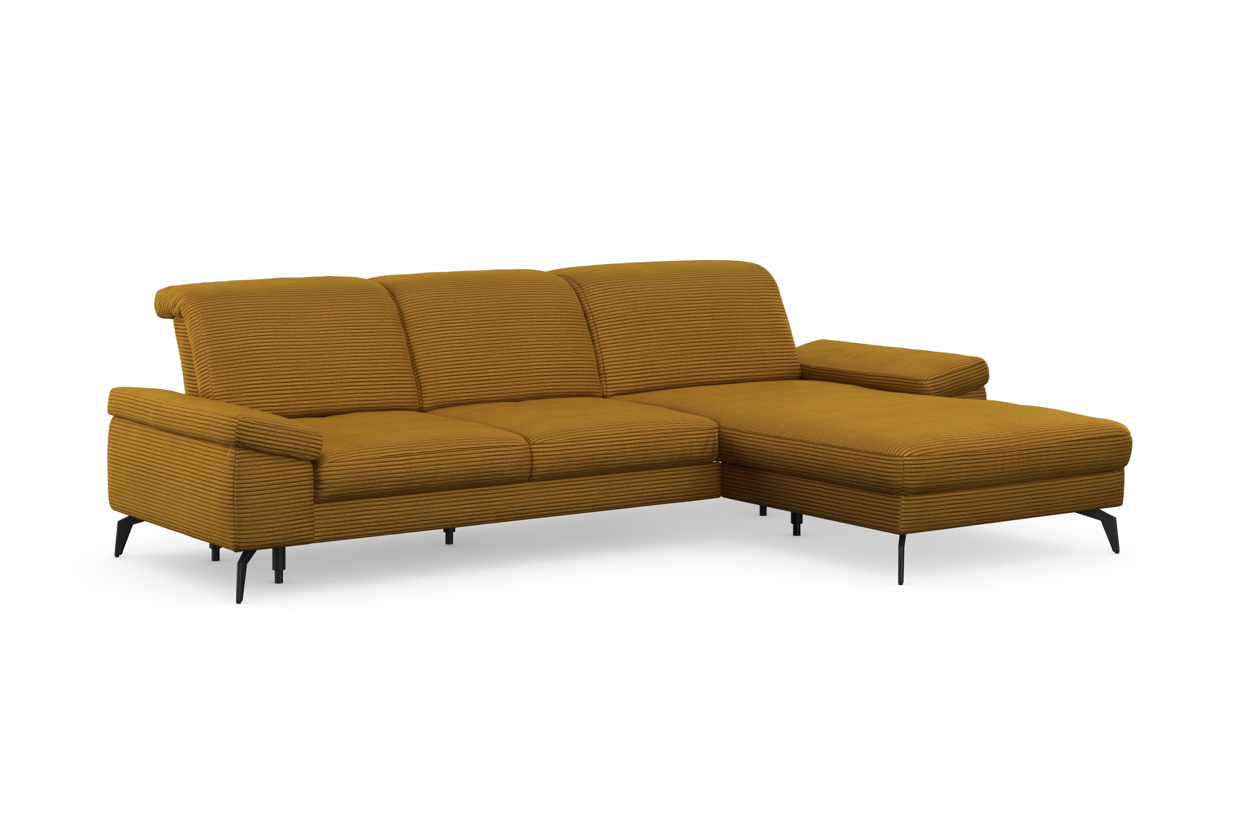 sit&more Ecksofa »Cabana L-Form«, Recamiere, wahlweise mit Sitztiefen-, Armlehnen- und Kopfteilfunktion