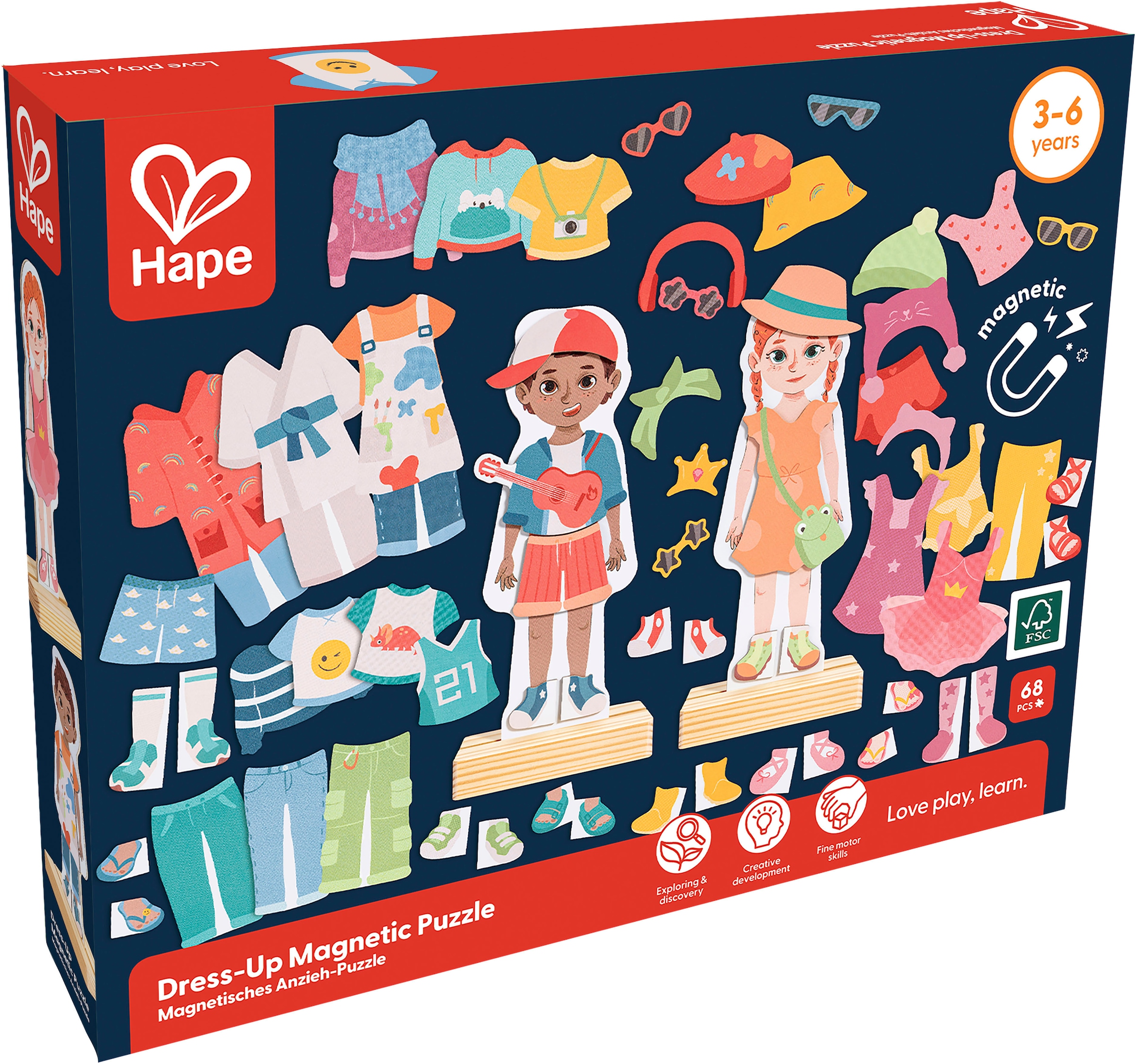 Hape Konturenpuzzle »Magnetisches Anzieh-Puzzle«