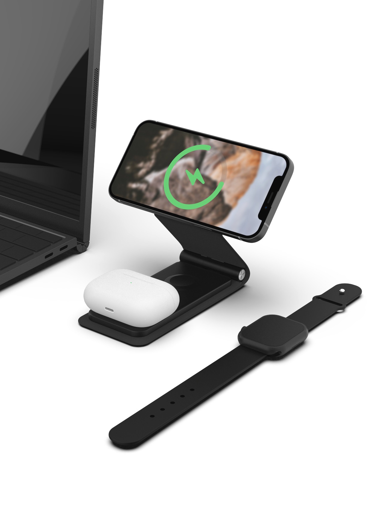 Vinnic Wireless Charger »TRIVOR Plus 3-in-1 Travel Wireless Charging Dock«