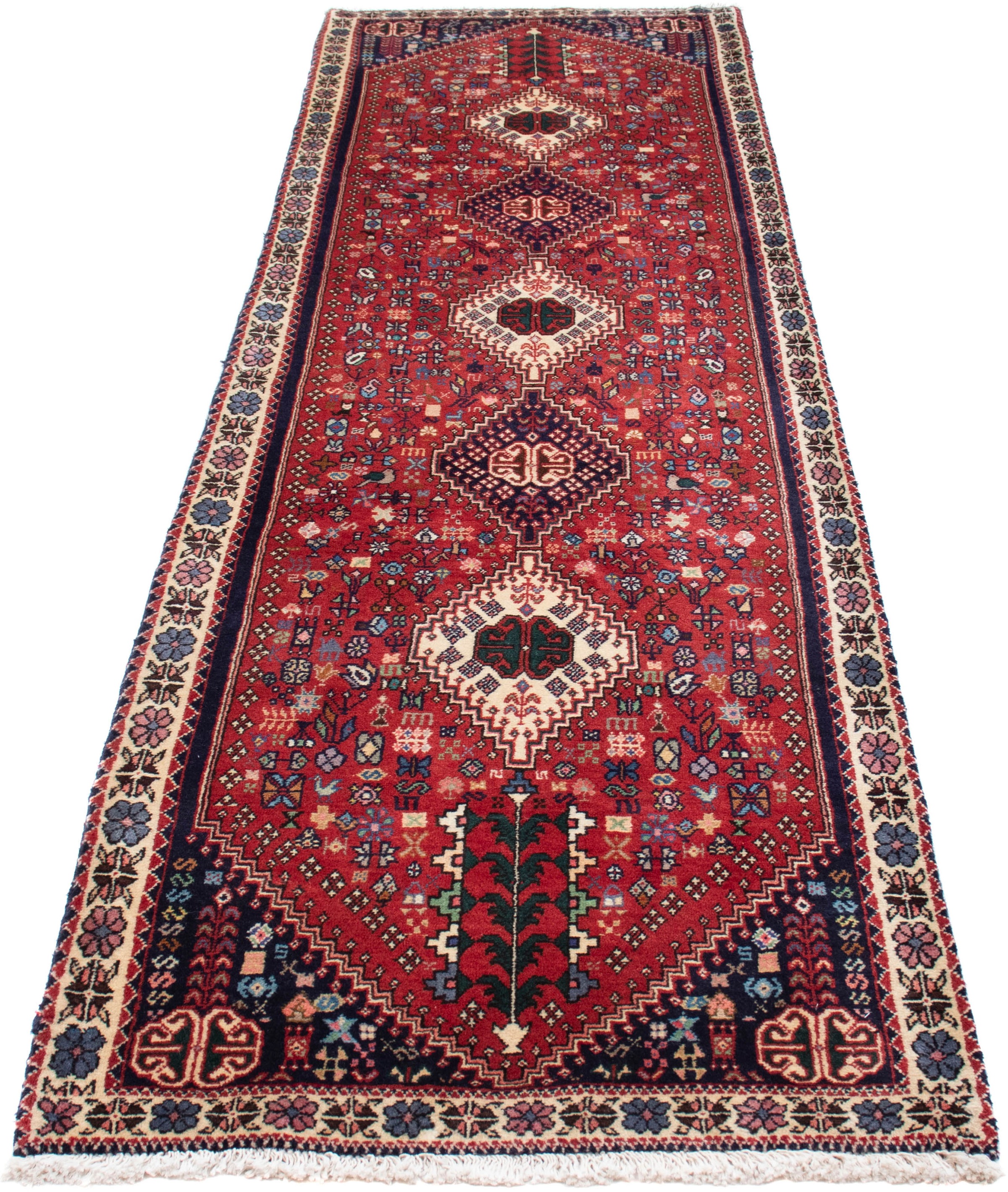 Image of morgenland Orientteppich »Perser - Nomadic - 297 x 77 cm - dunkelrot«, rechteckig, 10 mm Höhe, Wohnzimmer, Handgeknüpft, Einzelstück mit Zertifikat bei Ackermann Versand Schweiz