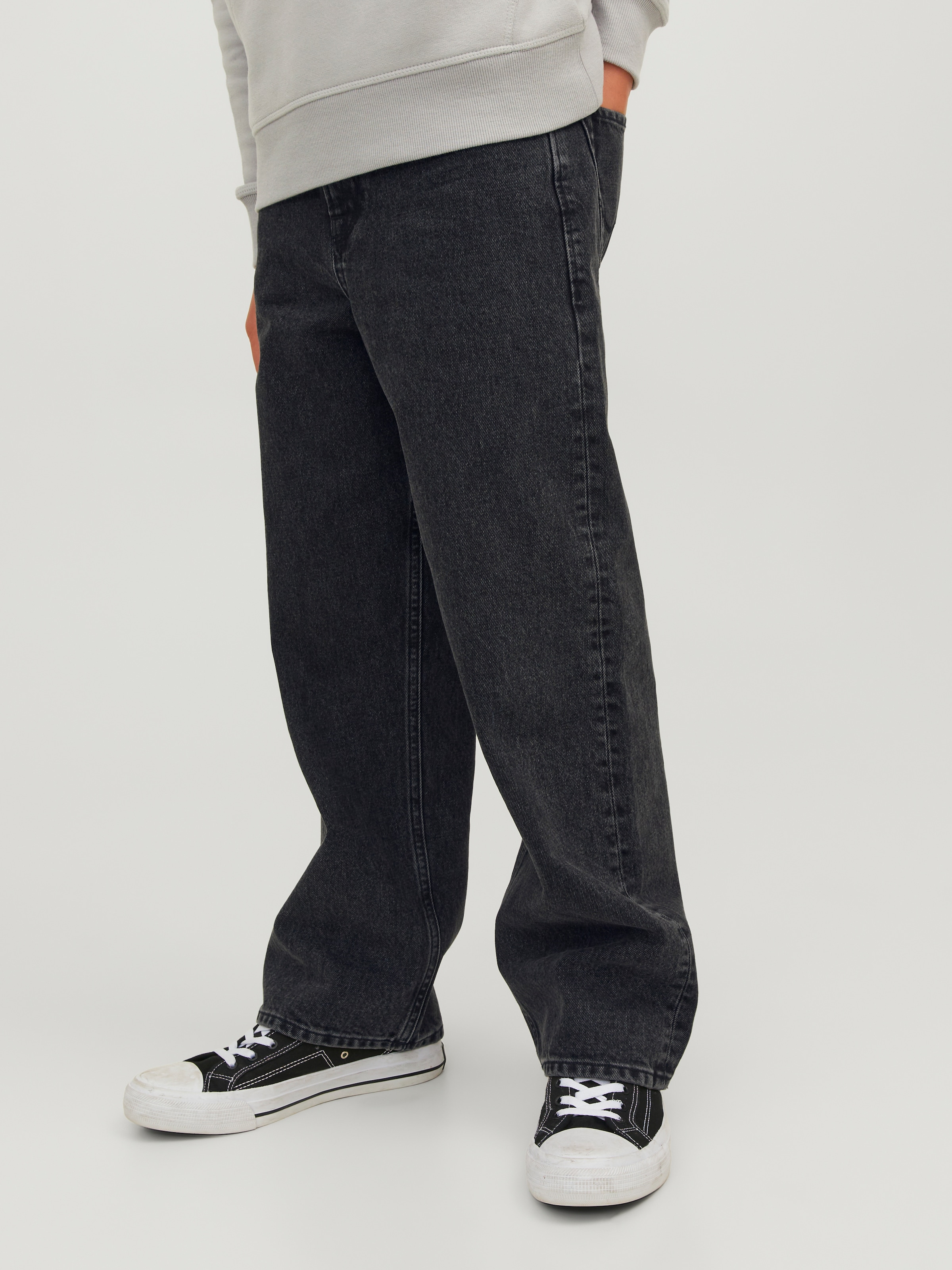 Image of Jack & Jones Junior Relax-fit-Jeans "JJIALEX bequem und einfach kombinierbar" Abriebeffekte, modisch, relaxed fit, Denim