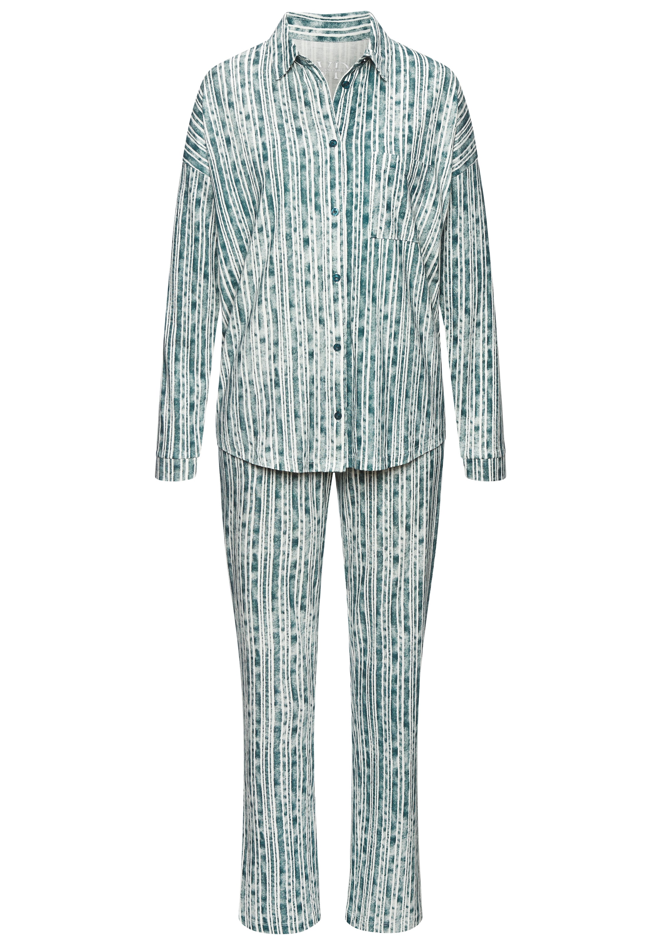 Vivance Dreams Pyjama 2 Stk. tlg., Mit schönem Streifenmuster