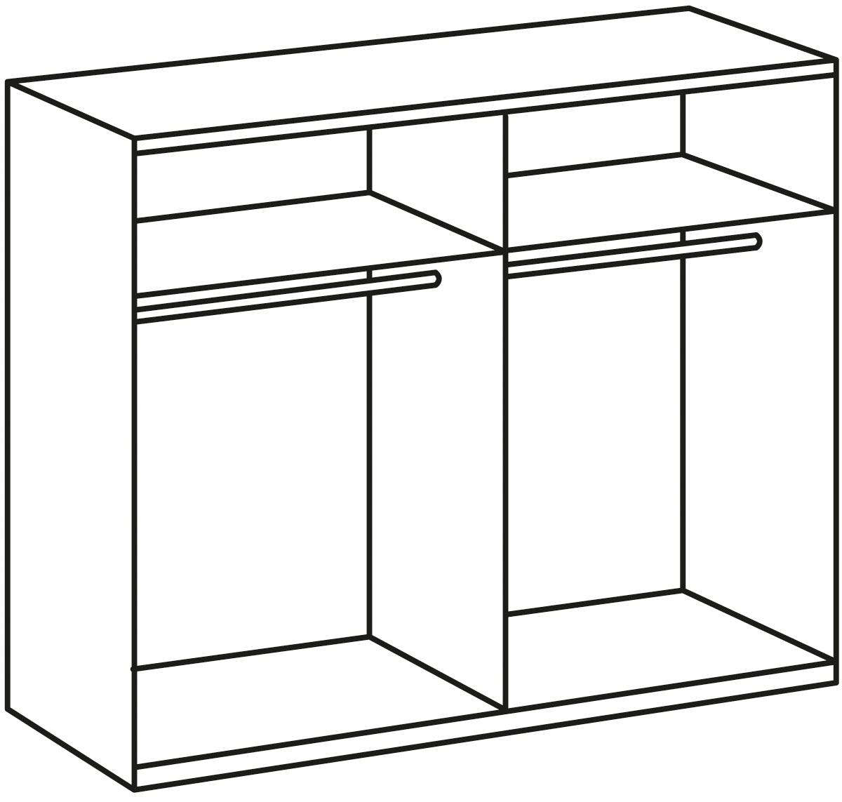 Wimex Schwebetürenschrank »Liverpool, Made in Germany«, Kleiderschrank im Industrial Look, 135 oder 180x64x198cm