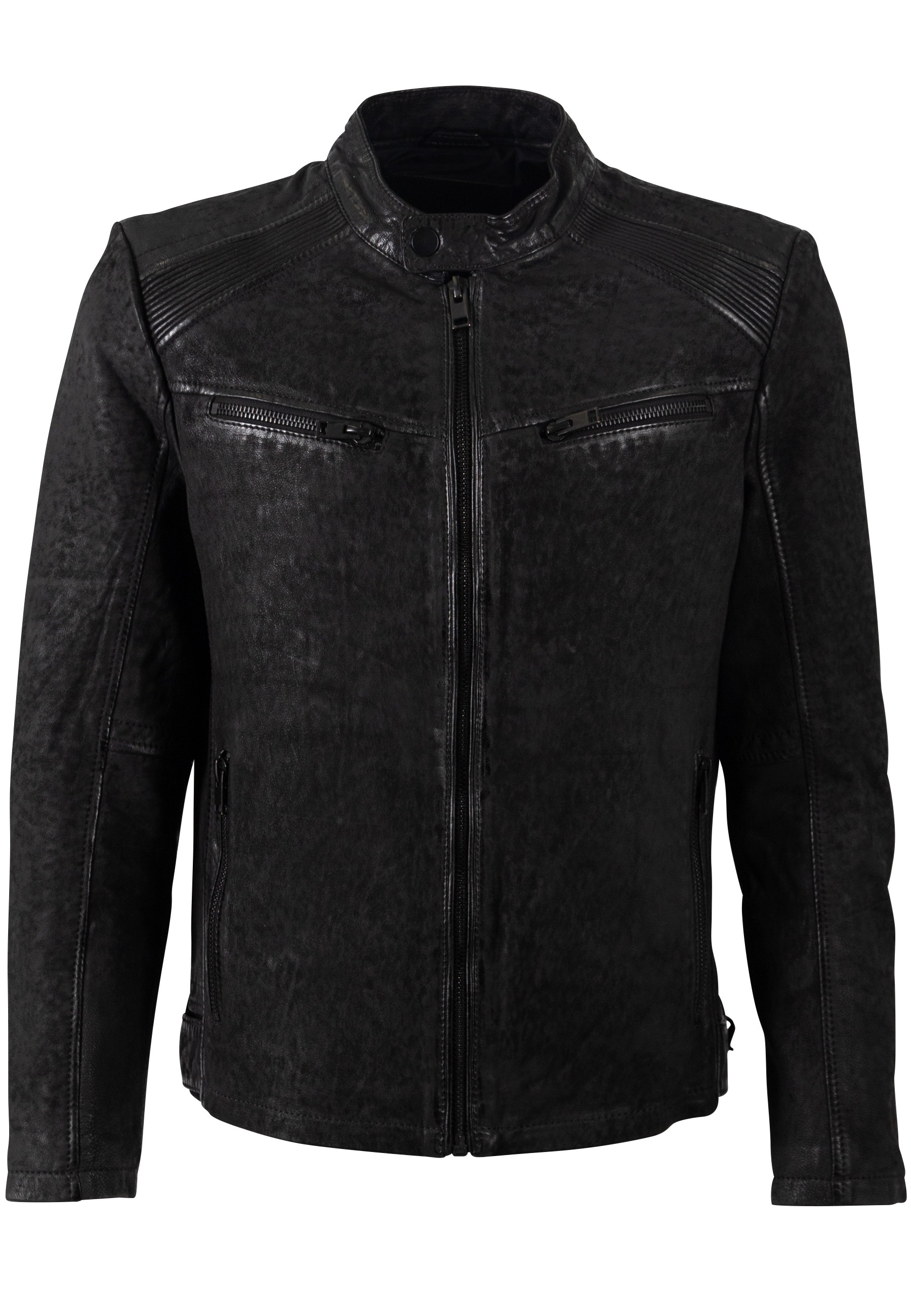 Mauritius Veste en cuir »MMTaibo SF« mit Stehkragen und Drucker