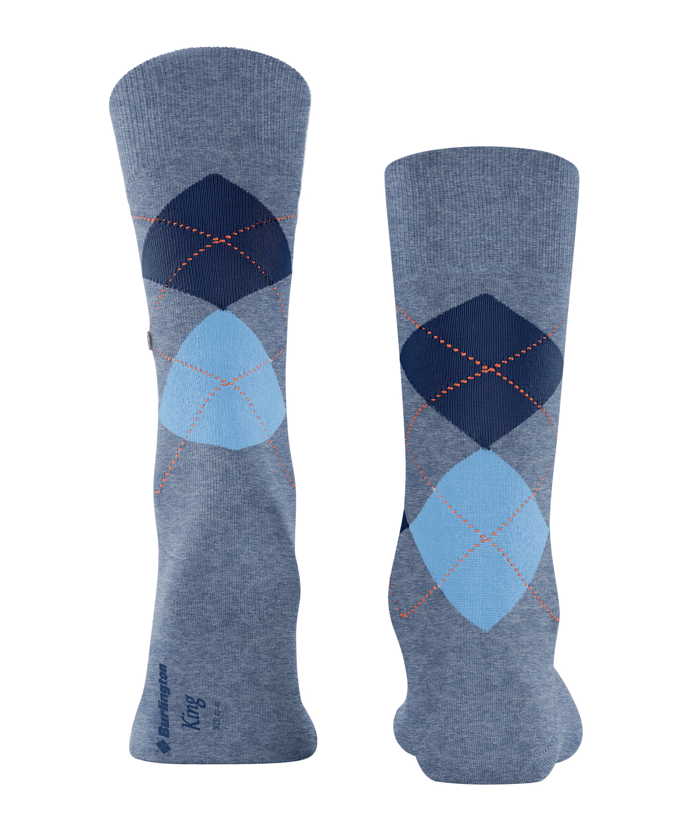Burlington Socken »King« Einheitsgrösse 40-46, Argyle-Muster, Burlington-Clip