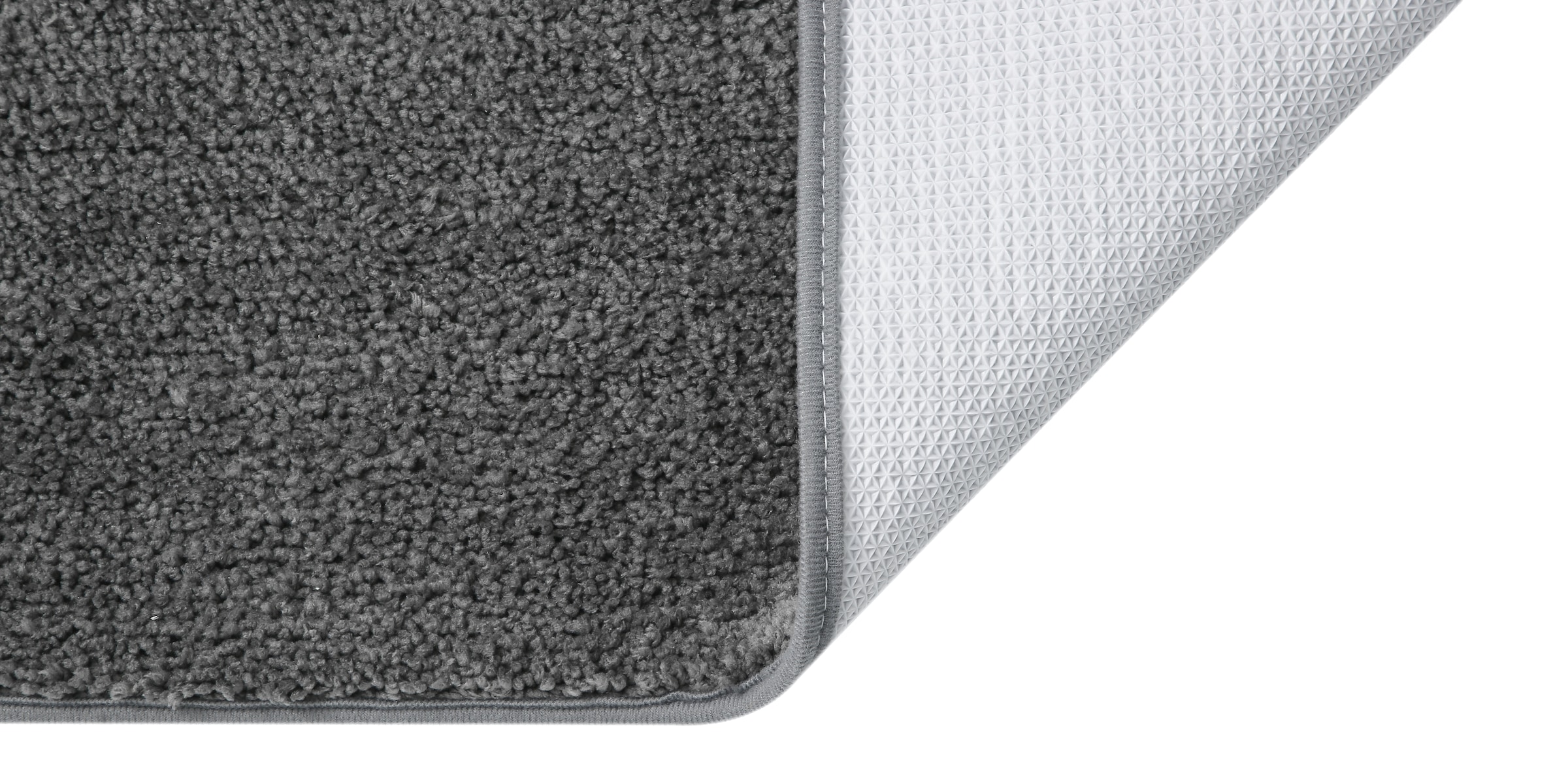 my home Badematte »Regona, Badteppich, Badvorleger, Badezimmer Teppich«, rutschhemmend beschichtet, fussbodenheizungsgeeignet-schnell trocknend-strapazierfähig, Uni Farben, besonders weich, als rechteckig und halbrund erhältlich