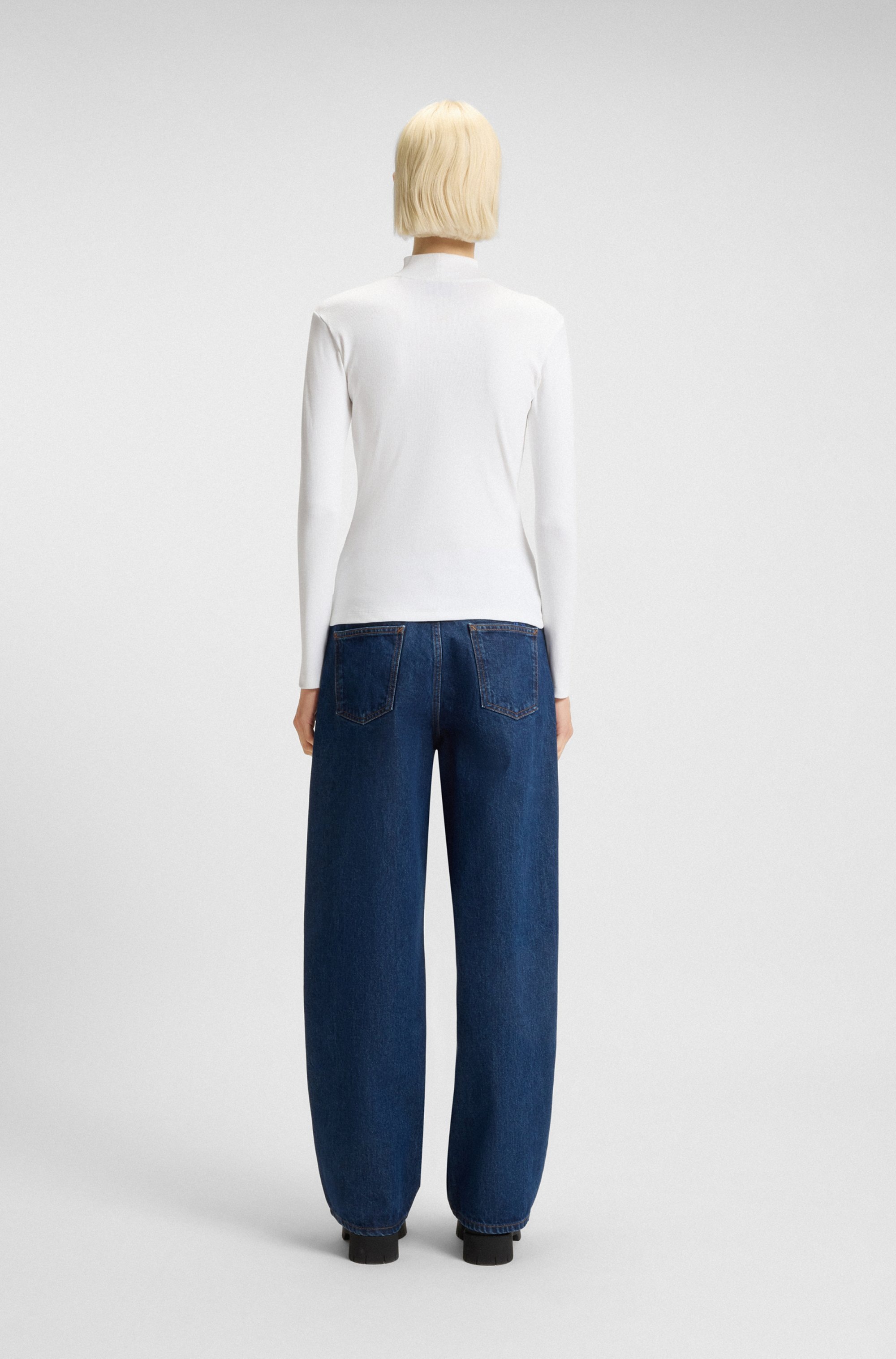 HUGO Blue T-shirt à manches longues »Easy Longsleeve« mit Stehkragen