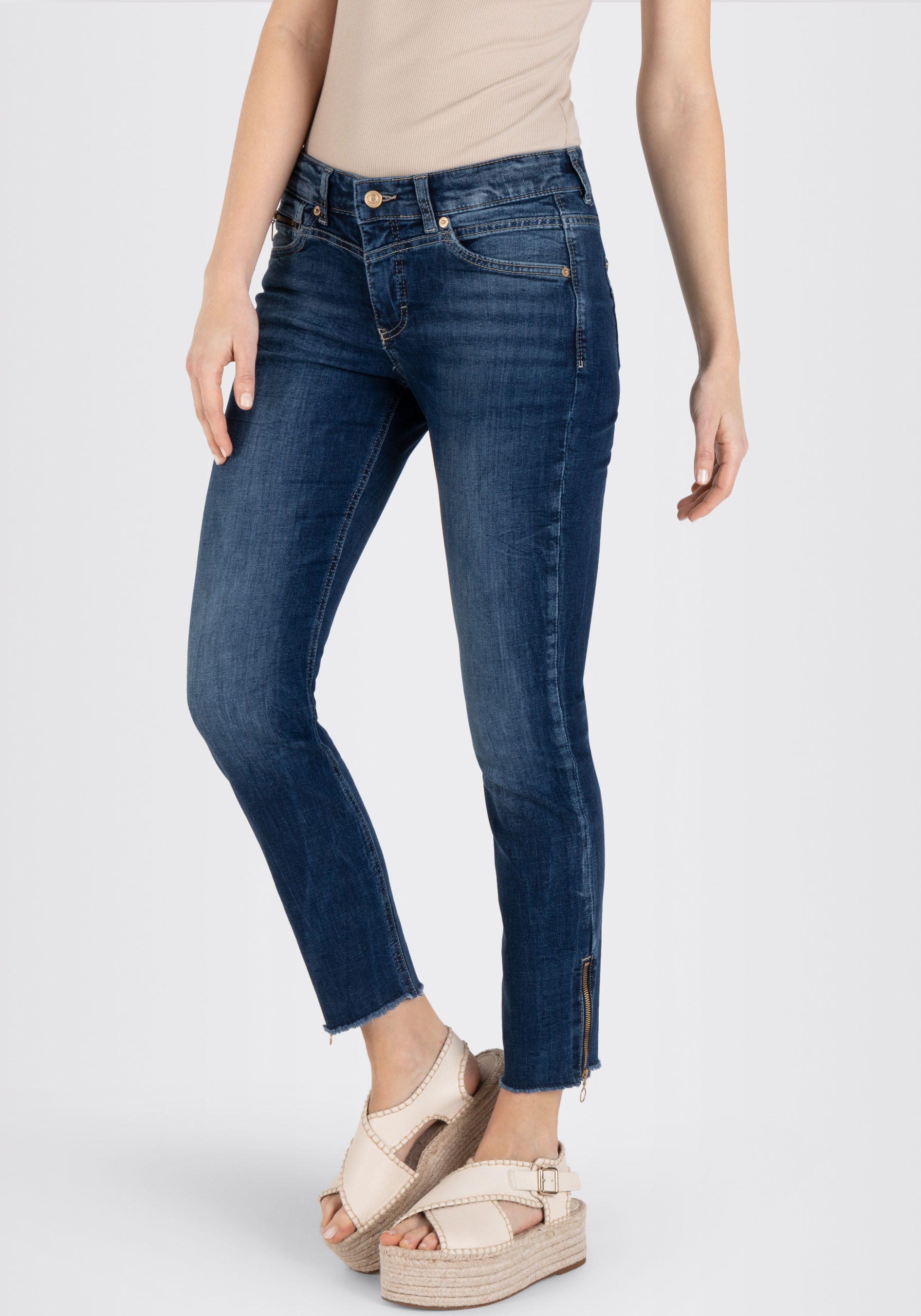 MAC Ankle-Jeans »Rich-Slim Chic«, Mit besonderer Coin-Pocket