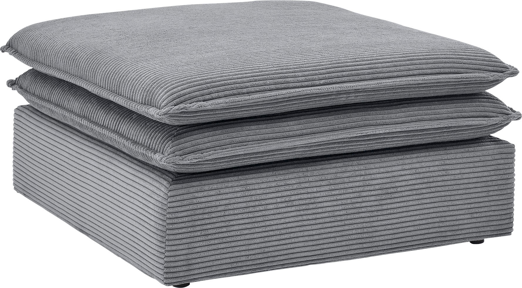 Places of Style Hocker »PIAGGE«, Hochwertiger Cord, passend zum Loveseat PIAGGE