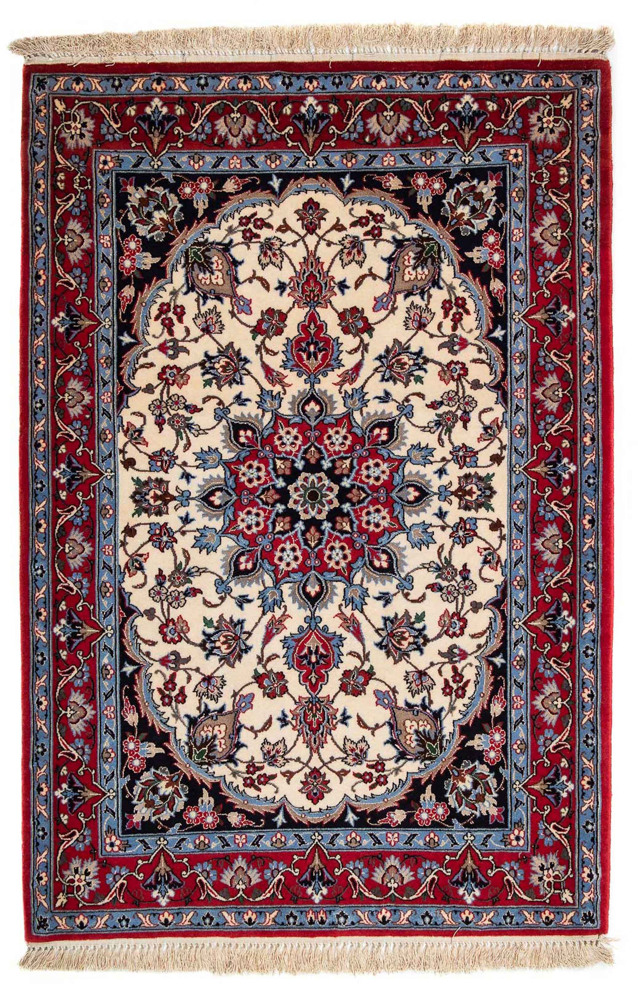 Image of morgenland Orientteppich »Perser - Isfahan - Premium - 120 x 84 cm - dunkelrot«, rechteckig, 6 mm Höhe, Wohnzimmer, Handgeknüpft, Einzelstück mit Zertifikat bei Ackermann Versand Schweiz