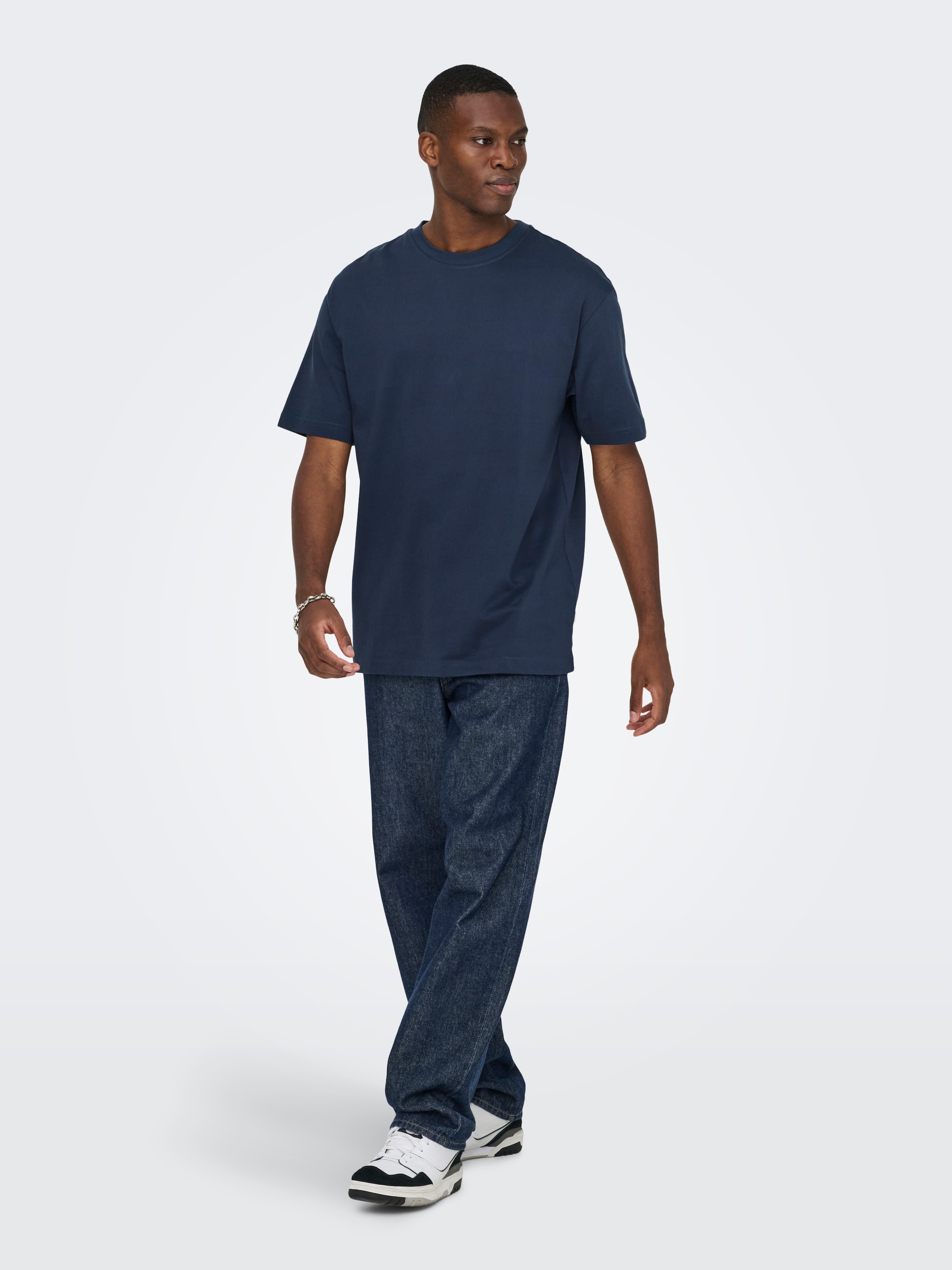 ONLY & SONS Shirt à col rond »ONSFRED RLX SS TEE« coton, coupe décontractée