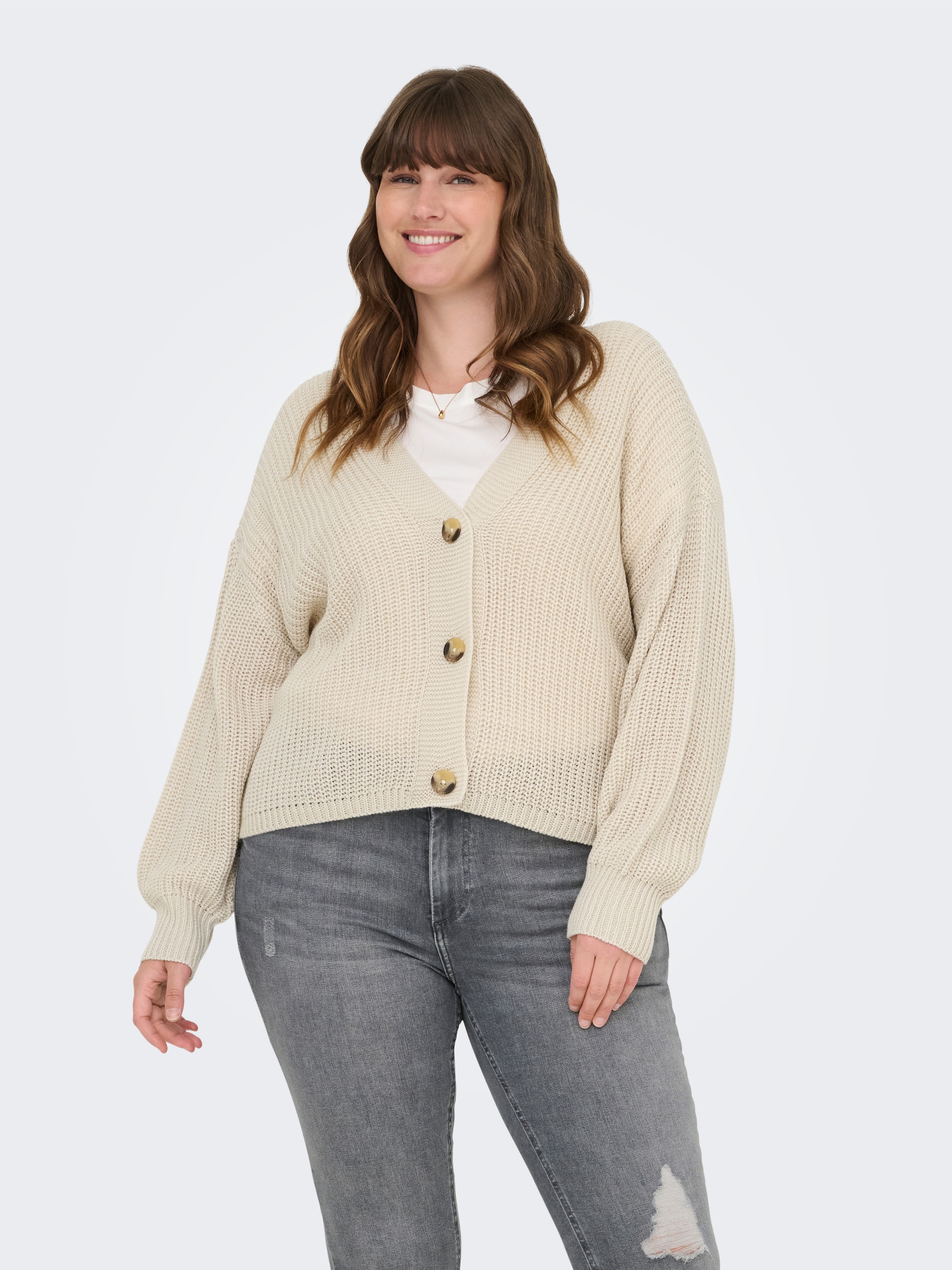 ONLY CARMAKOMA Strickjacke »CARCAROL NICE L/S CARDIGAN KNT NOOS«
