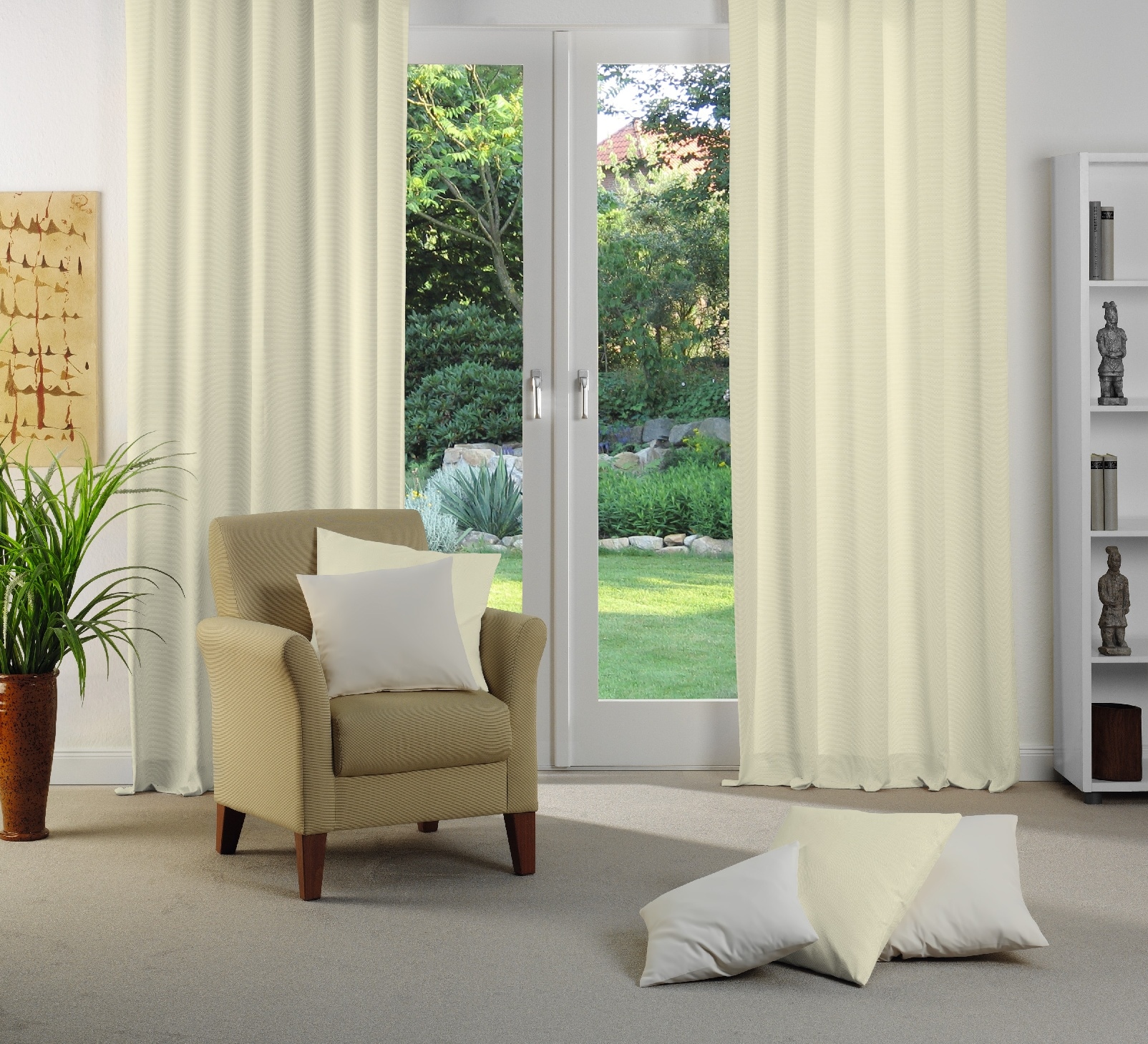 Wirth Vorhang »WirthNatur« Kräuselband 1 Stk. tlg. 2-lagig