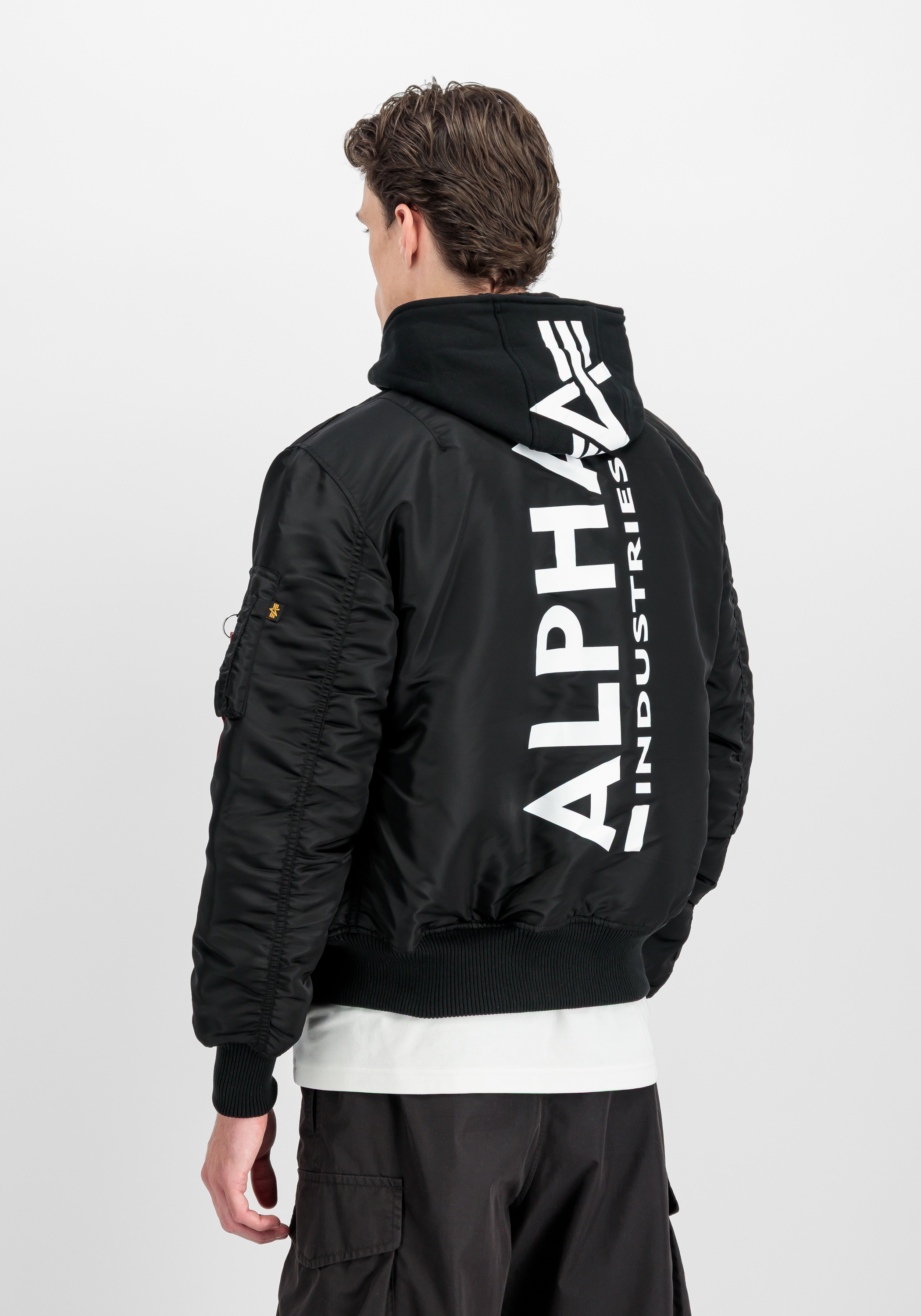 Alpha Industries Bomberjacke »MA-1 Zip Hood Backprint«