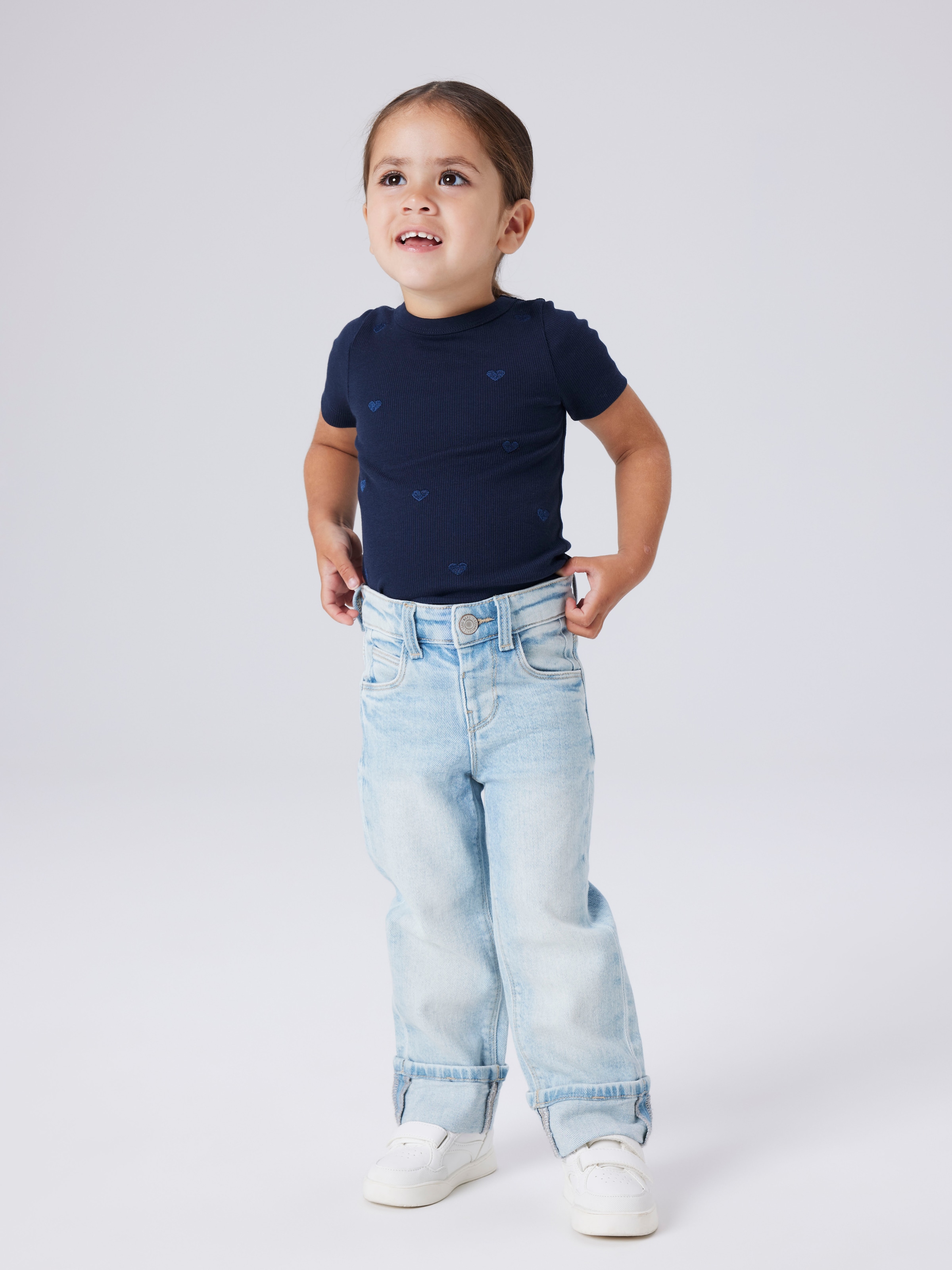 Name It Jeans droit »NMFROSE STRAIGHT FOLD JEANS 4224-AZ NOOS«