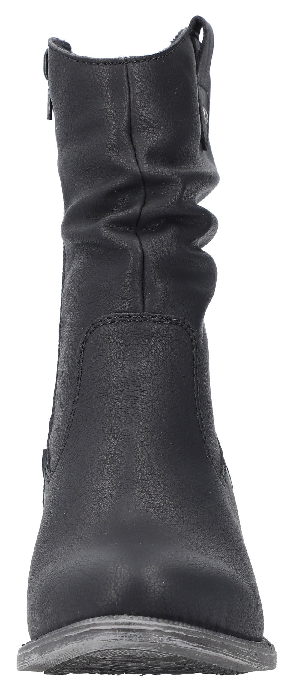 Rieker Westernstiefelette, Cowboyboots, slouchy Schaft, Blockabsatz, mit Innen-Reissverschluss