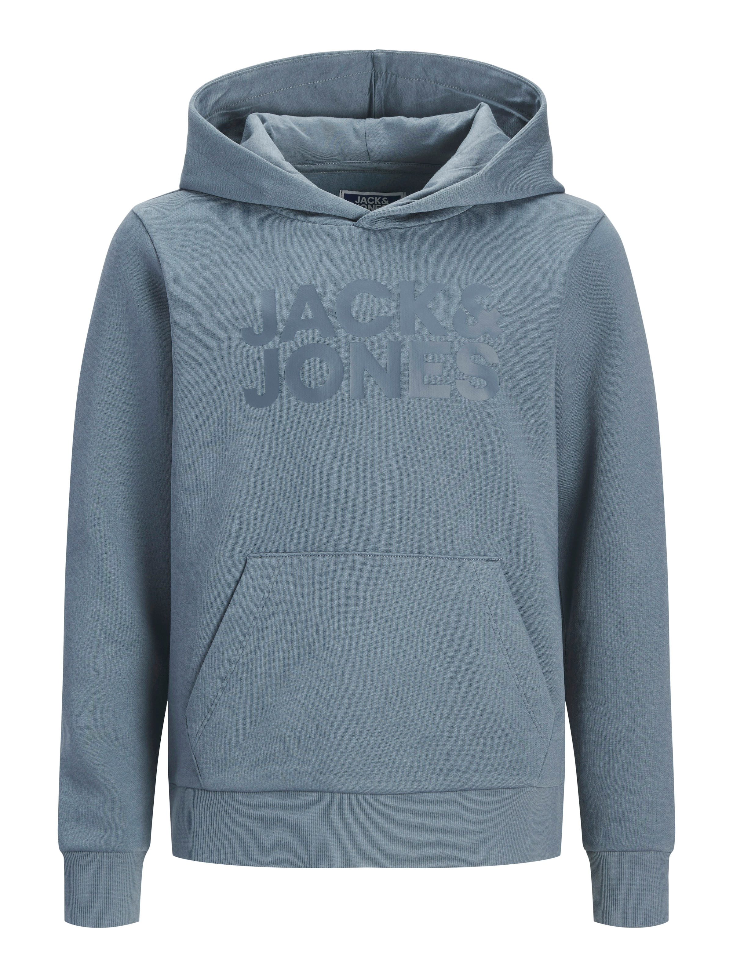 Jack & Jones Junior Kapuzensweatshirt »JJECORP mit Druck, Kängurutasche, pflegeleicht«, Baumwollmischung, regular fit

