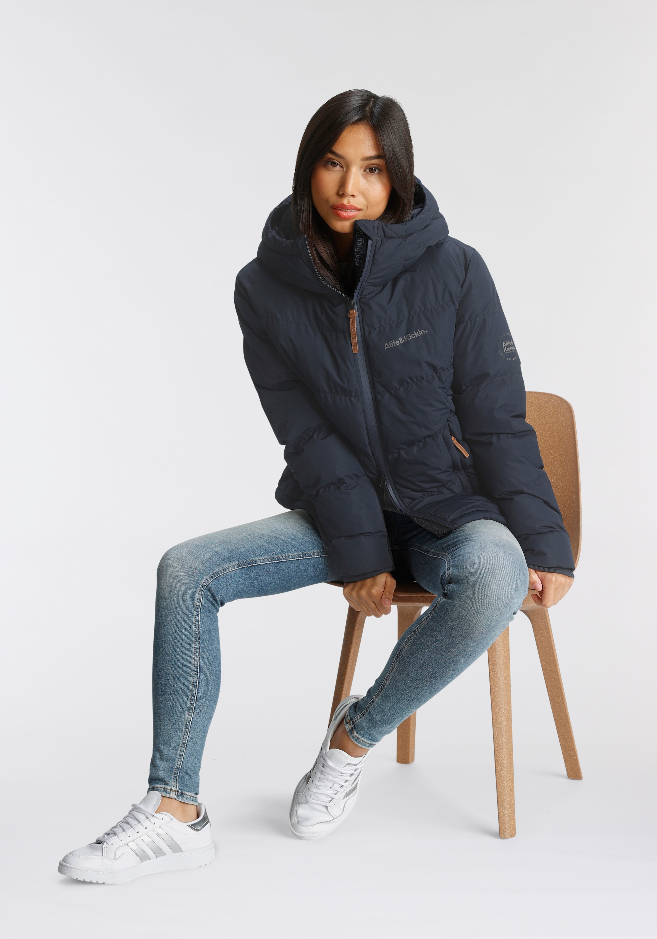 Alife & Kickin Veste matelassée »JUANAAK A« avec capuche Doudoune avec rembourrage ultra léger et haute performance thermique