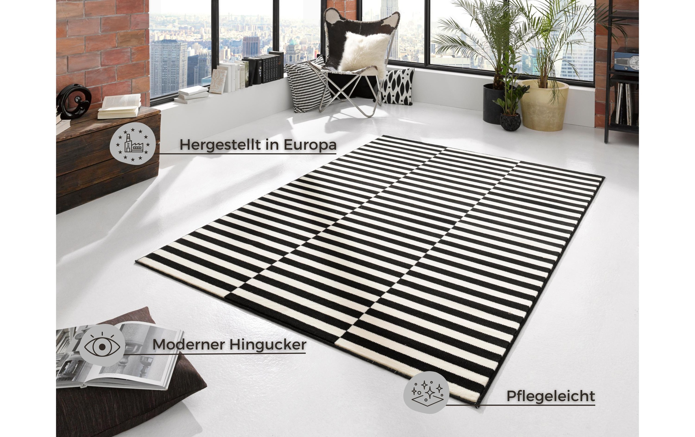 HANSE Home Teppich »Panel 160 cm x 230 cm«