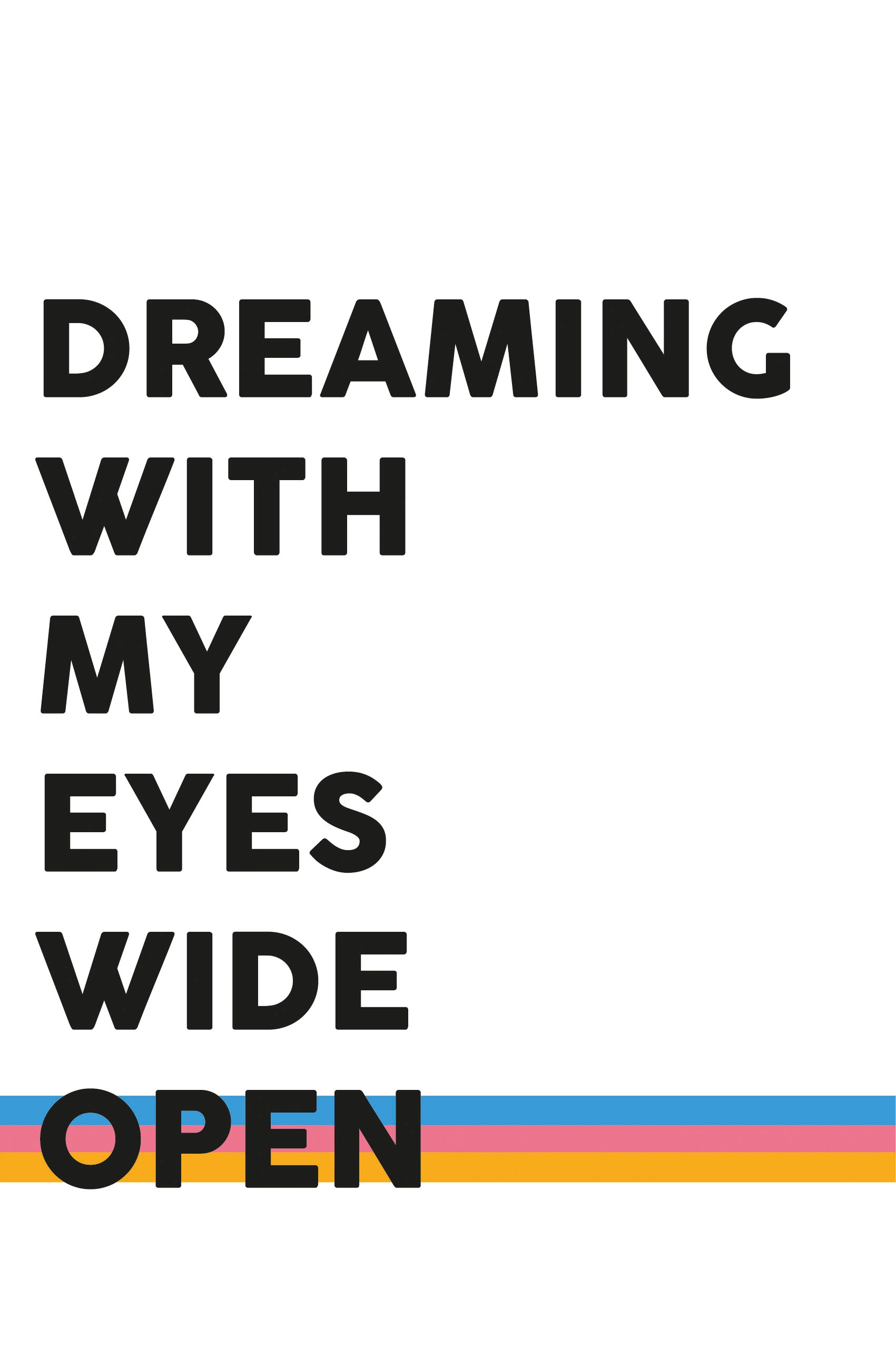 Image of queence Leinwandbild "Spruch Dreaming" Kunst Modern Motivationsbilder Schriftzug Sprüche & Texte Premium-Leinwandstoff, Handarbeit aus Deutschland