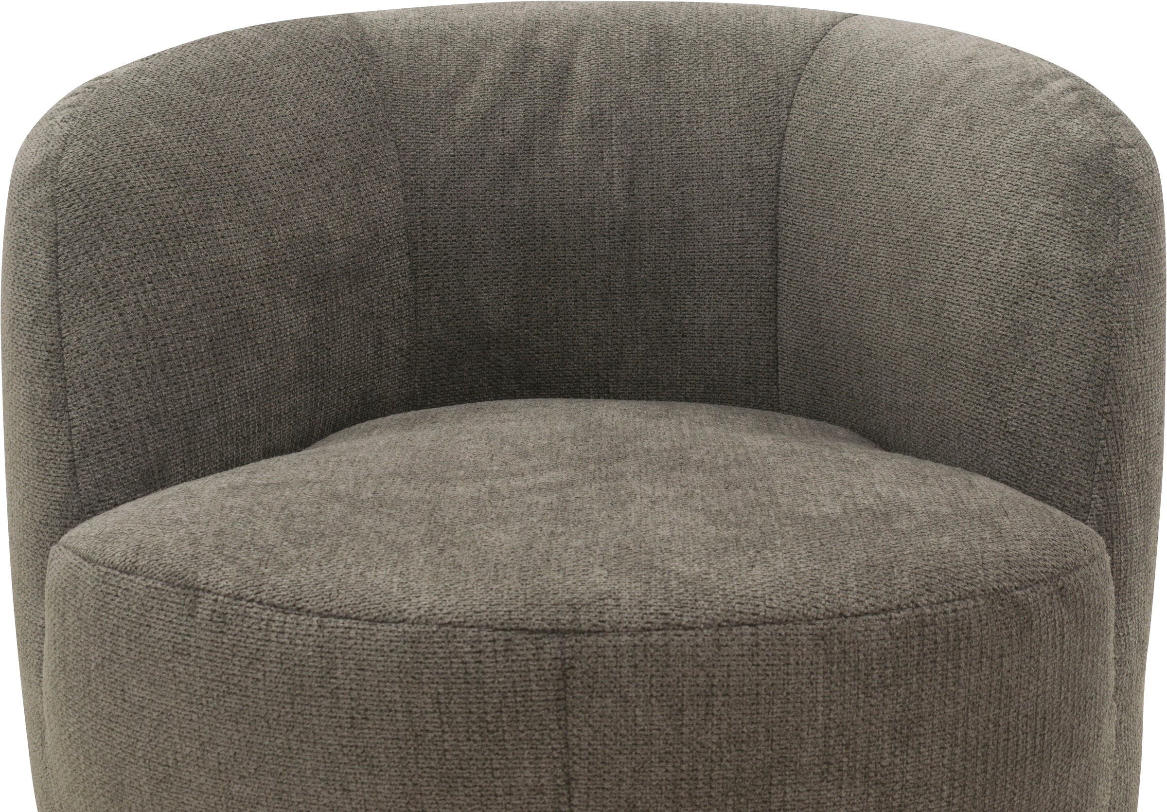 DOMO collection Sessel »Obidos moderner Loungesessel« Struktur weich, schlammfarben