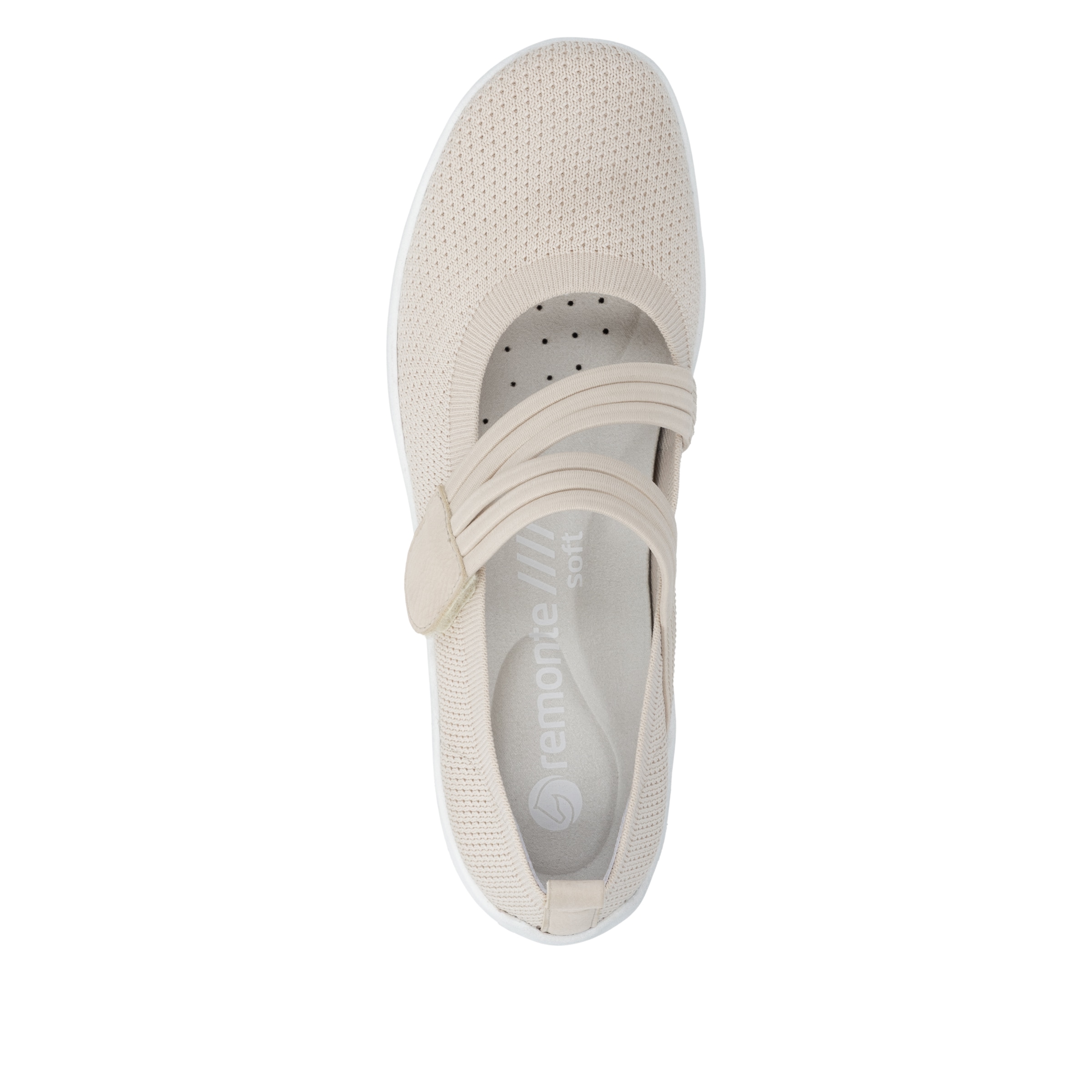 Remonte Riemchenballerina  Slipper, Schlupfschuh, Sommerschuh, Klettschuh mit Softfussbett
