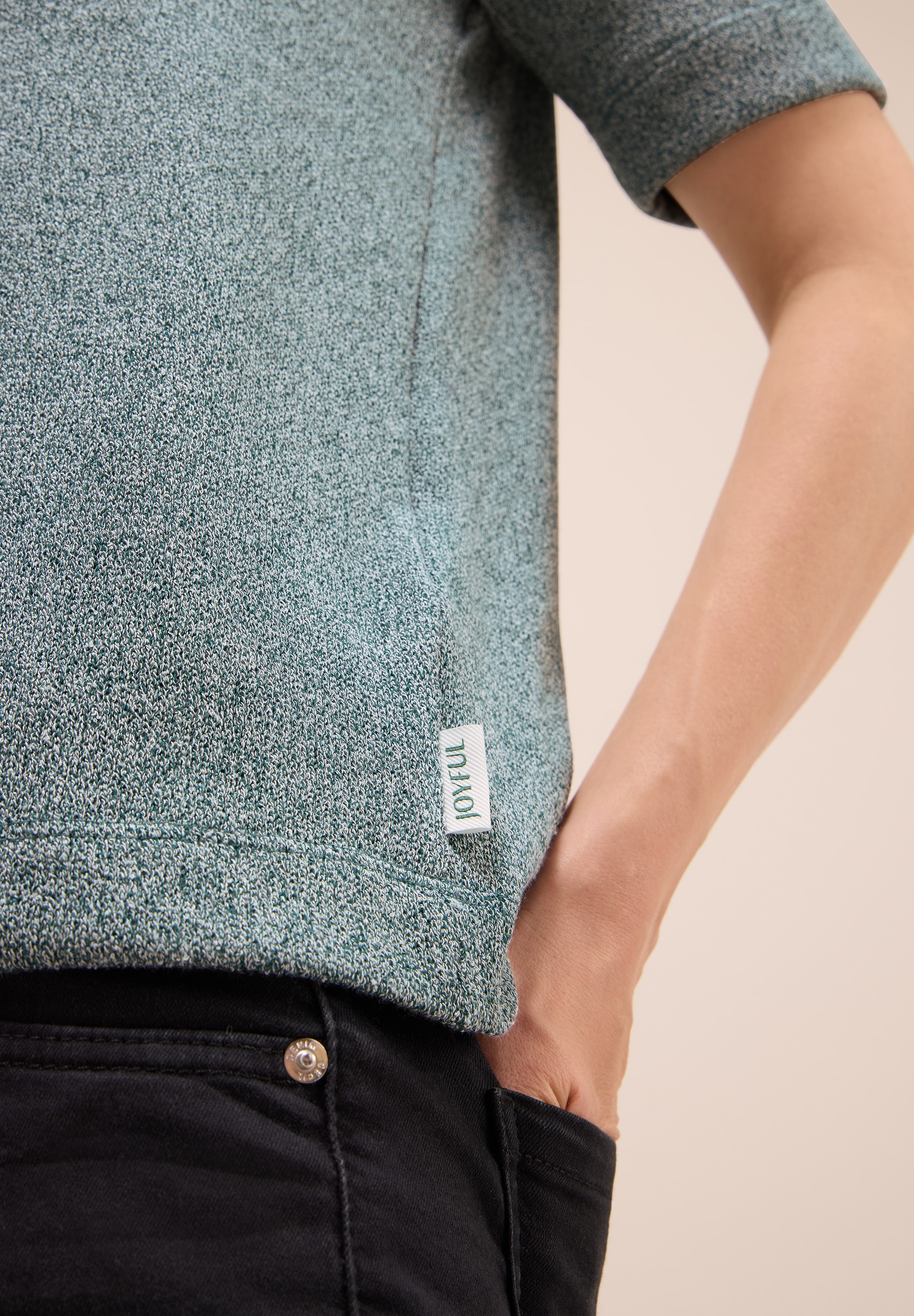 Cecil T-Shirt, in feiner Strick Optik