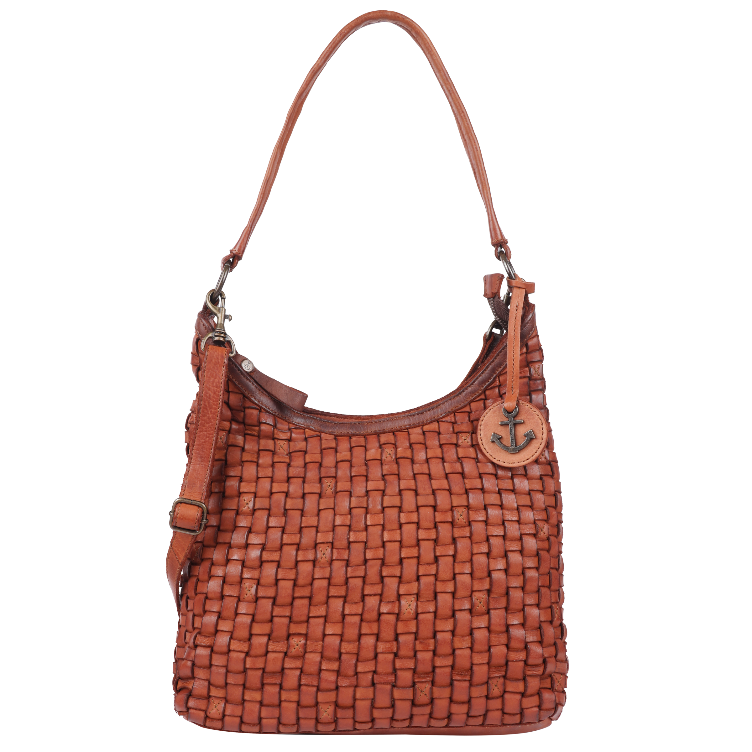 Image of HARBOUR 2nd Hobo "Tuula-UP" Damen Umhängetasche, Tragetasche, Schultertasche mit Anker-Anhänger