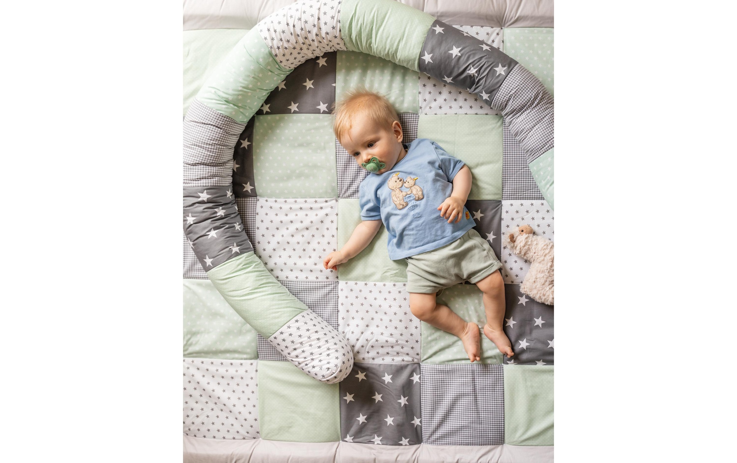 Bettnestchen »Ullenboom Mint/Grau 160 cm«
