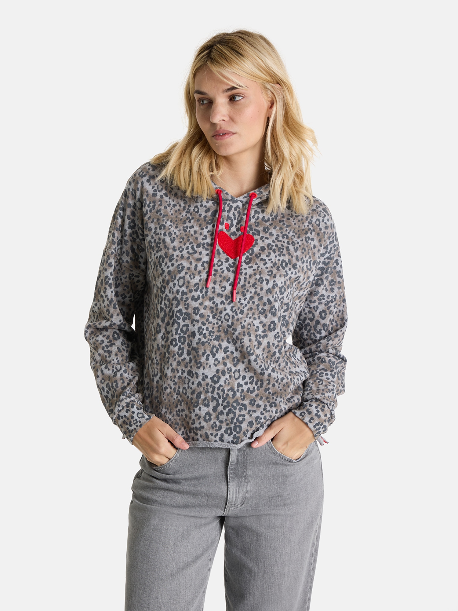 Image of Lieblingsstück Kapuzensweatshirt "MioL", mit Alloverprint