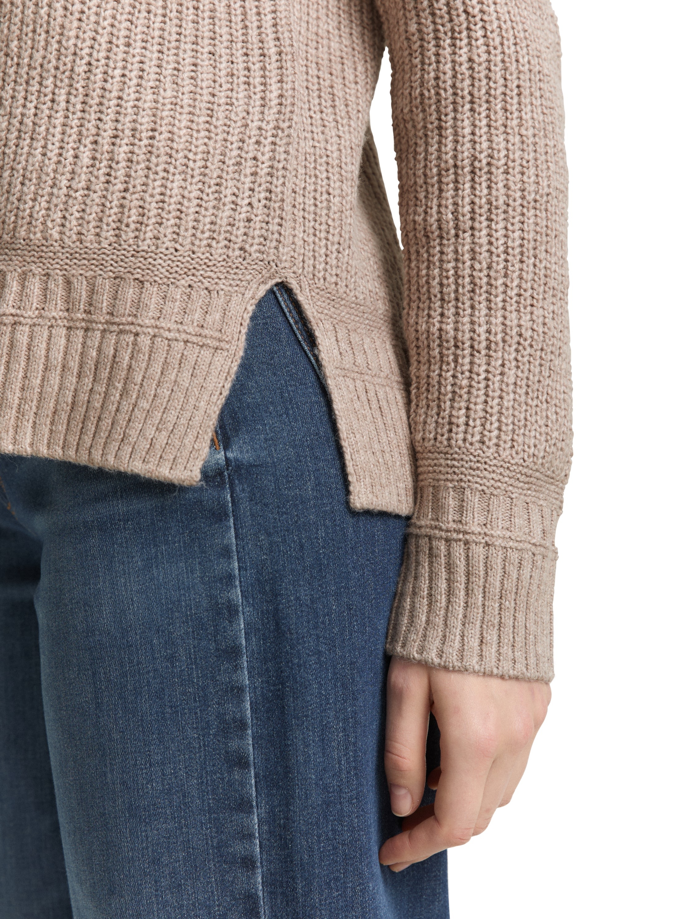 TOM TAILOR Strickpullover, mit Rippstruktur