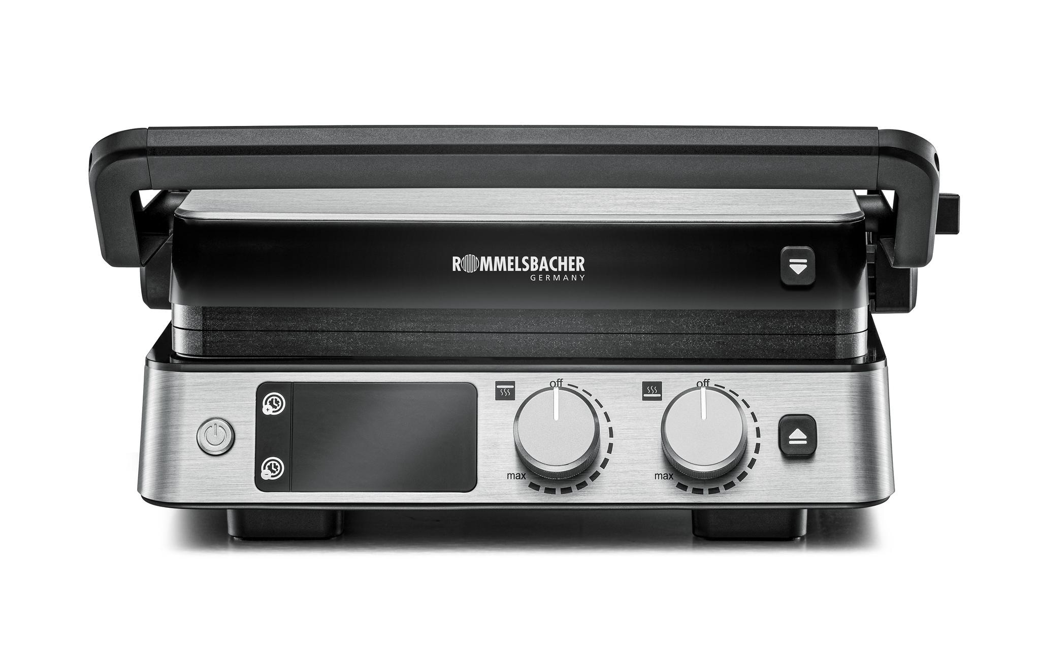 Rommelsbacher Kontaktgrill »KG 2025 2000 W« 2000 W Leistungsstarker Grill mit 2000 W für optimalen Grillgenuss