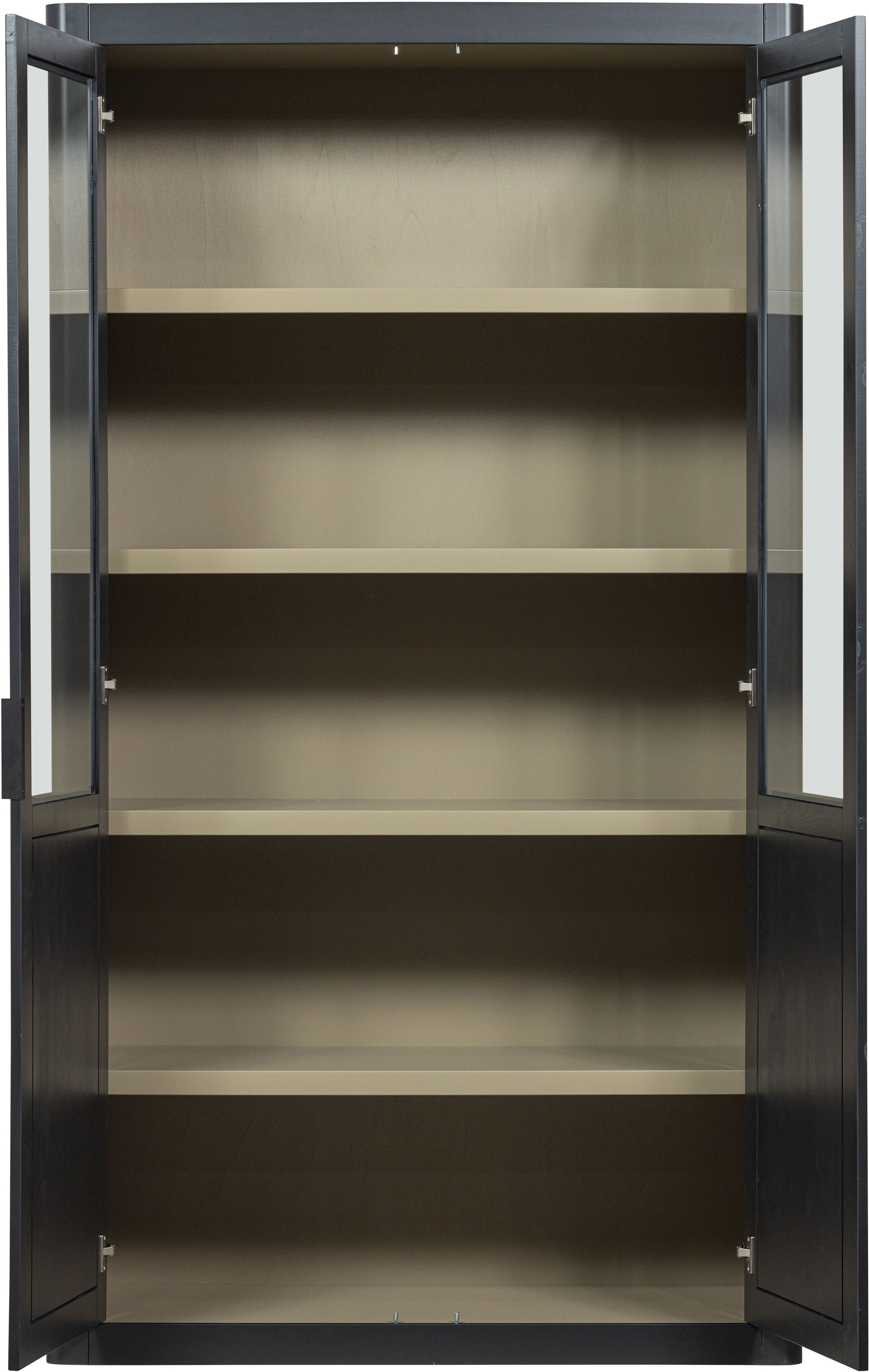 WOOOD Vitrine »Gunnar FSC®-Kiefernholz mit Glasstüren H 217 x B 120 x T 48 cm« Tragkraft 150 kg gesamt, Pfleigleicht, wasserbasierter Schutzlack