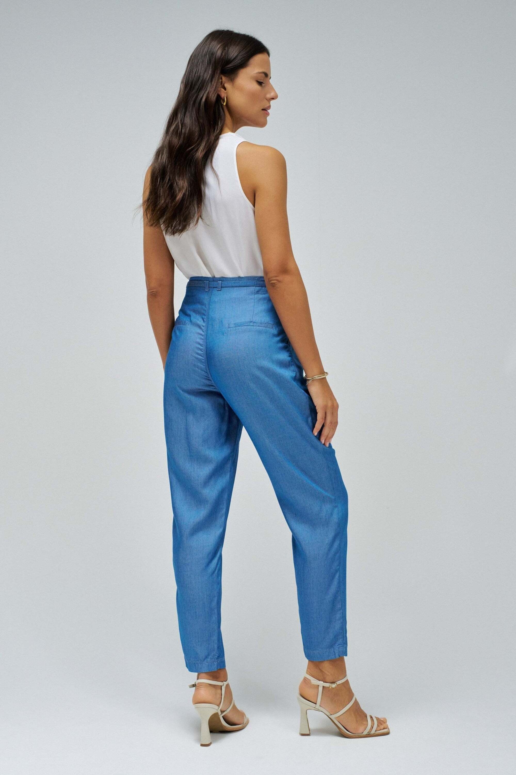 Salsa Stoffhose »Salsa Jeans Hose Baggy Lightdenim Pants Cropped Slim«