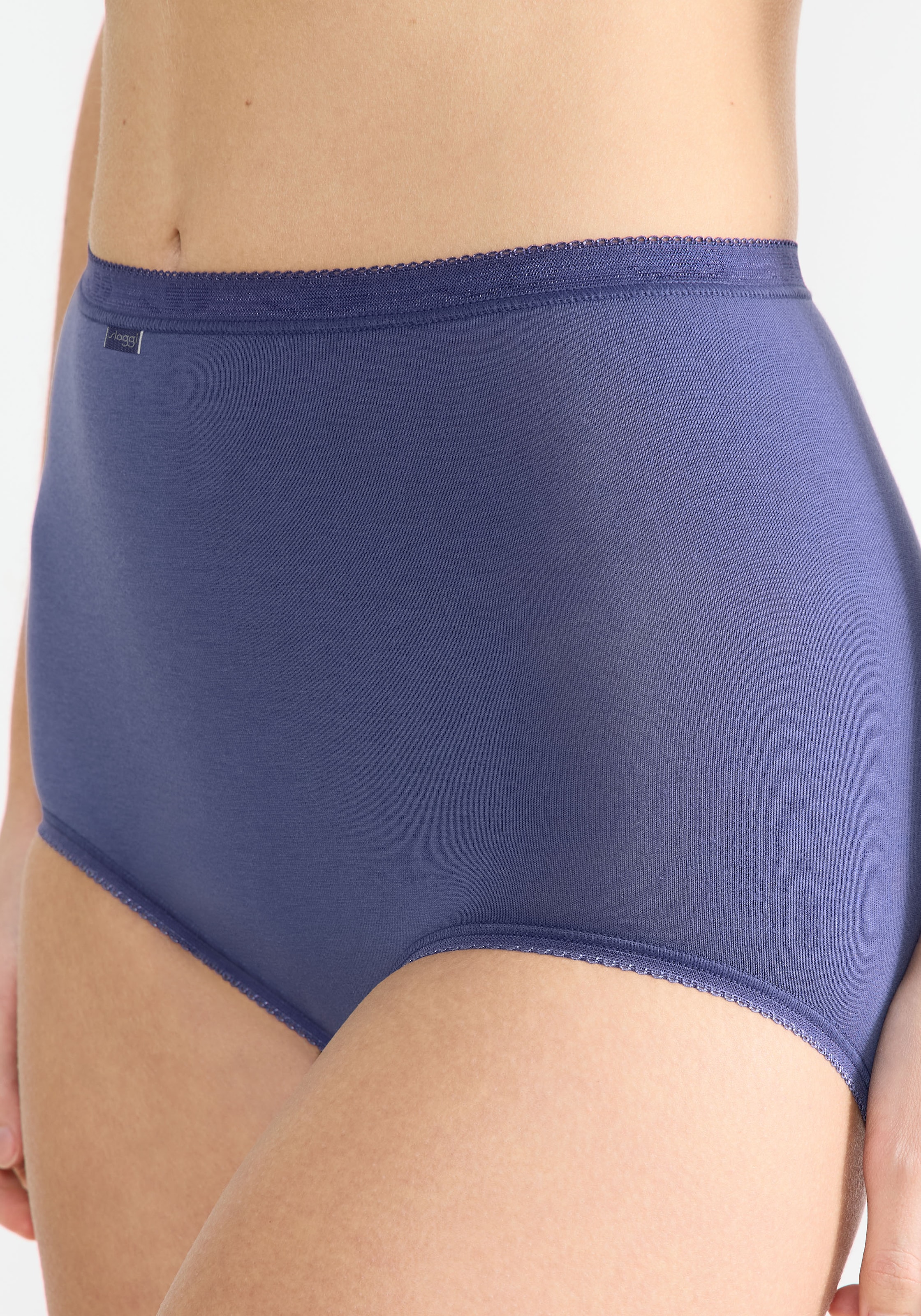 sloggi Maxislip »Basic+«, (4er Pack), Baumwollmischung, weiche Nähte, hohe Taille, elastisch